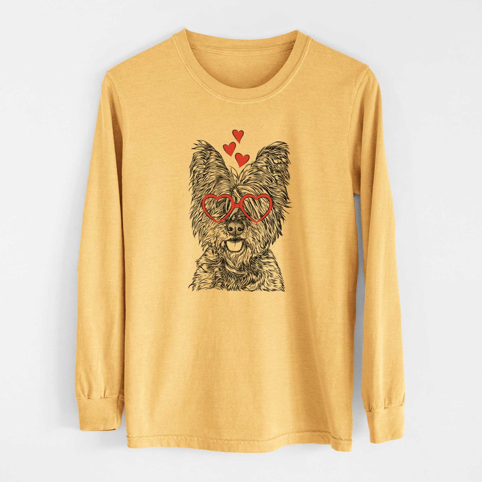 Valentine McDuff the Cairn Terrier - Heavyweight 100% Cotton Long Sleeve