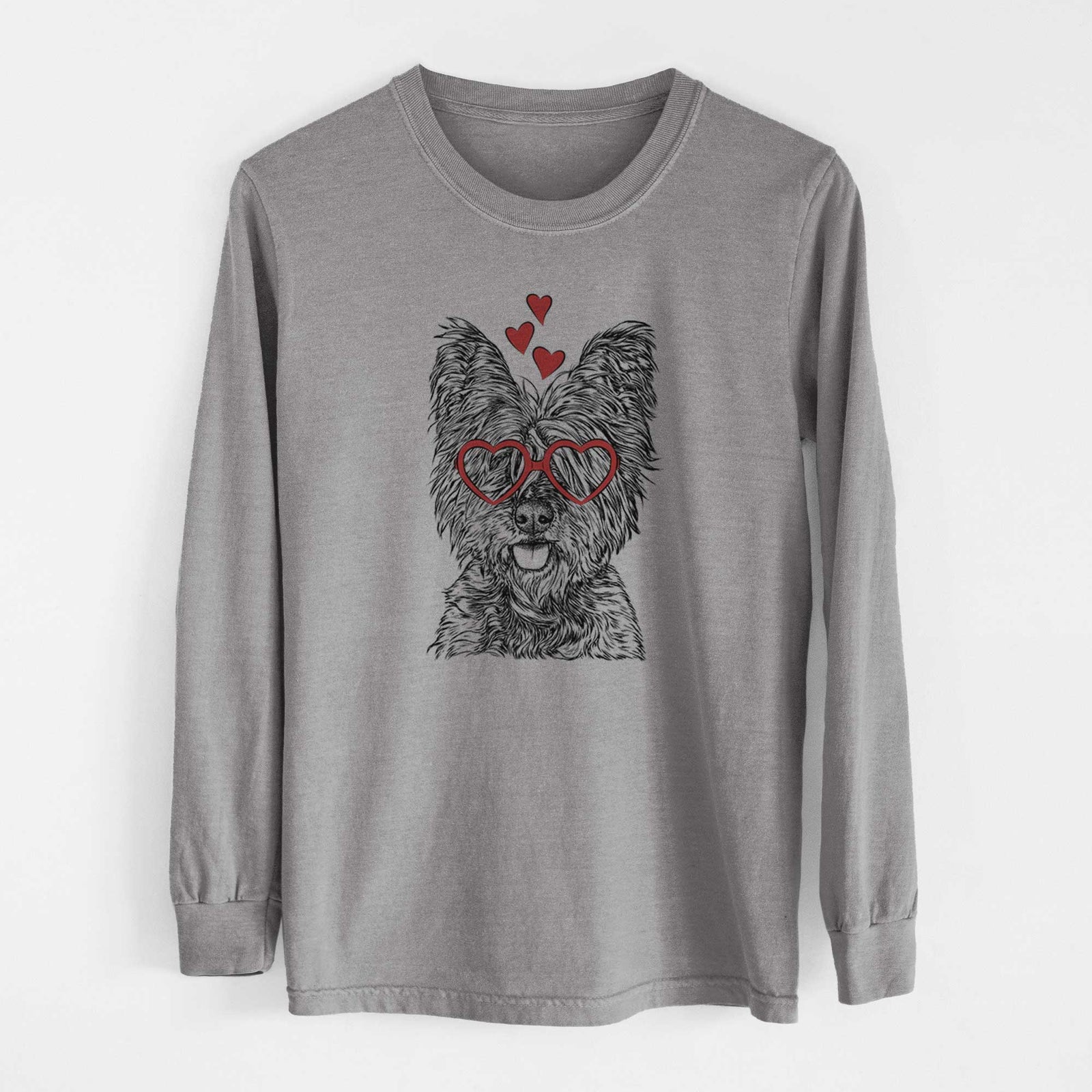 Valentine McDuff the Cairn Terrier - Heavyweight 100% Cotton Long Sleeve