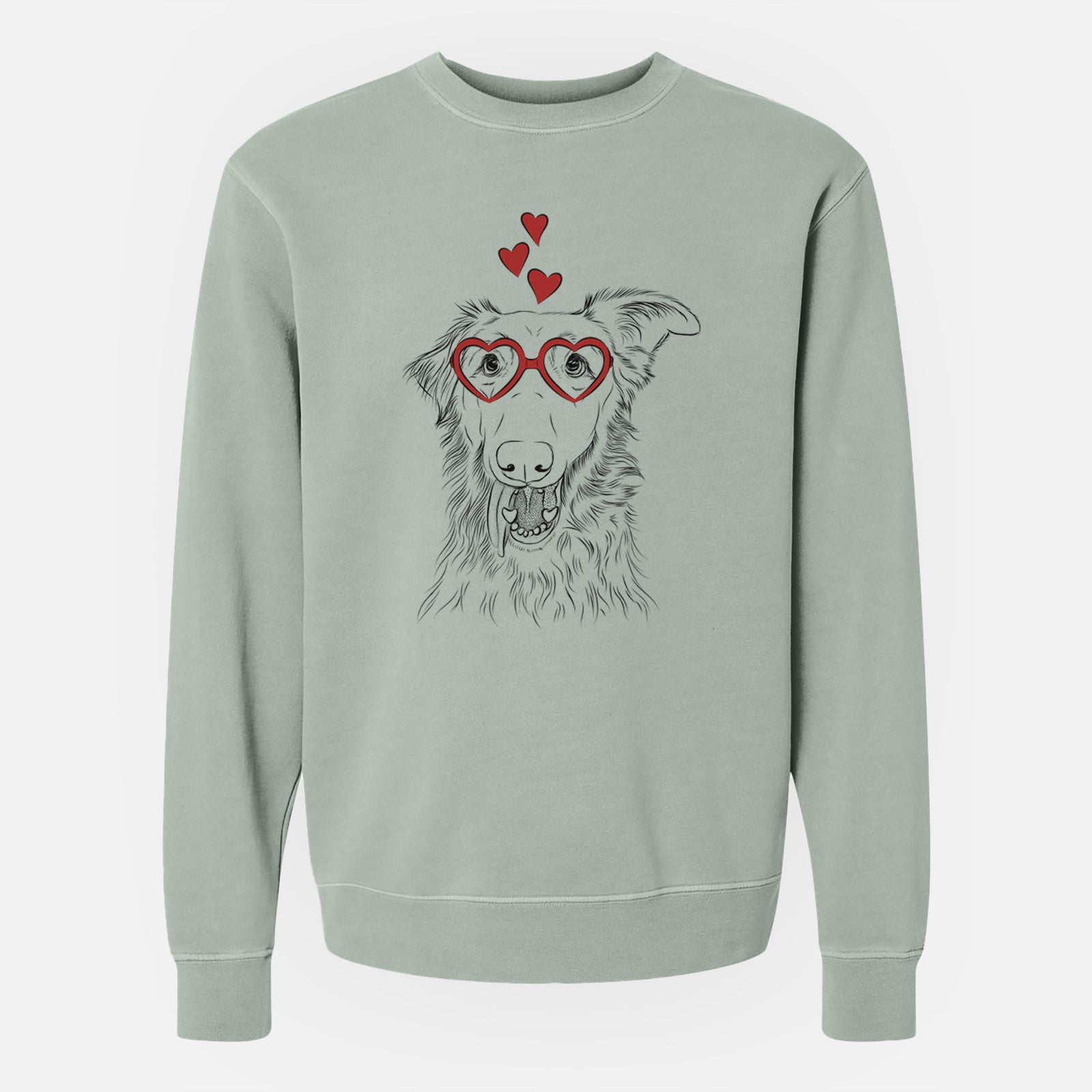 Valentine Mila the Mixed Breed - Unisex Pigment Dyed Crew Sweatshirt