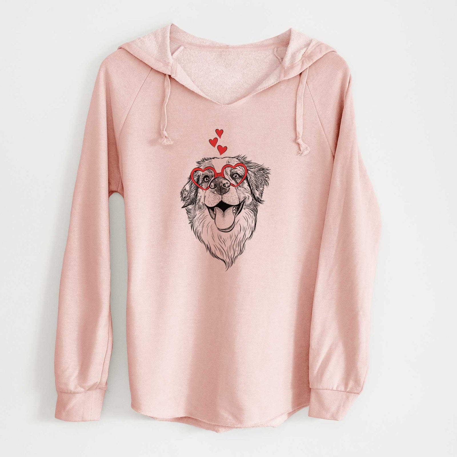 Valentine Mila the Australian Shepherd - Cali Wave Hooded Sweatshirt