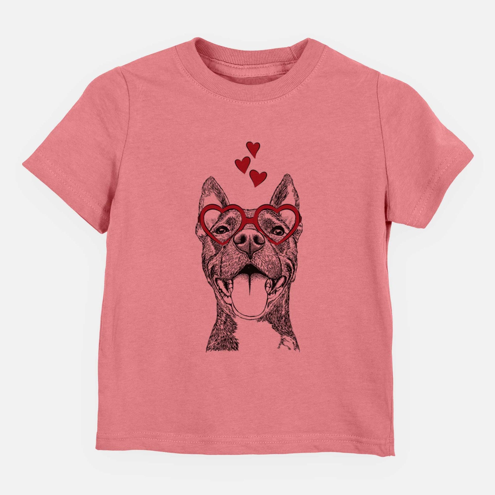 Valentine Milo the Pitbull Mix - Kids/Youth/Toddler Shirt