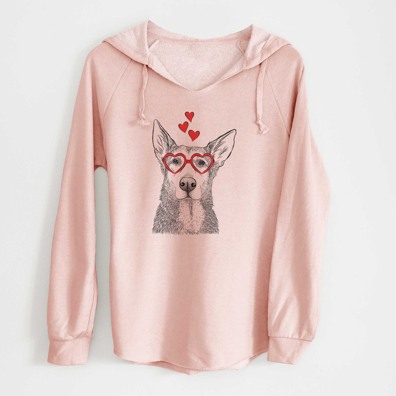 Valentine Misty the German Shepherd Mix - Cali Wave Hooded Sweatshirt