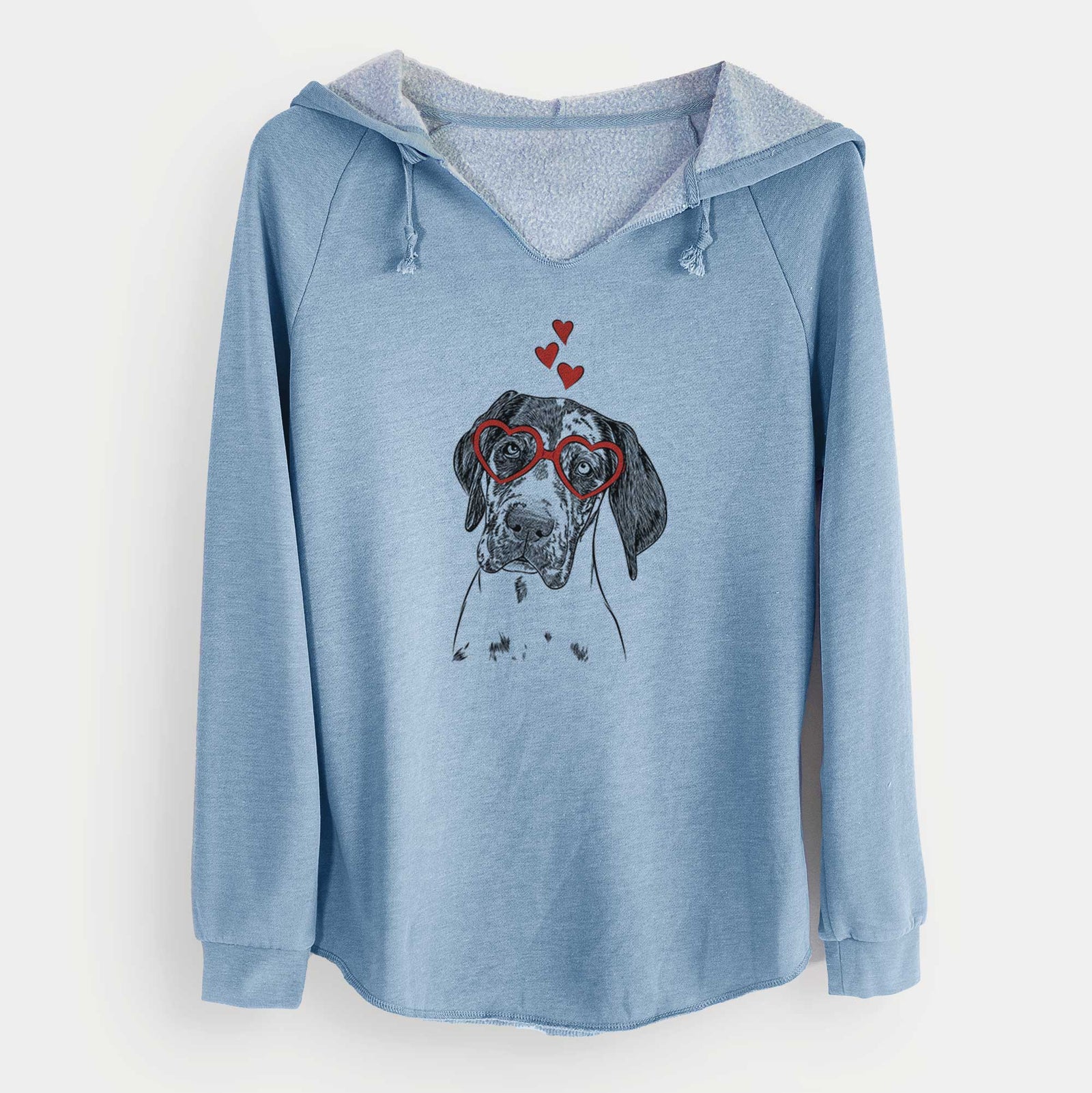Valentine Nyx the Great Dane - Cali Wave Hooded Sweatshirt