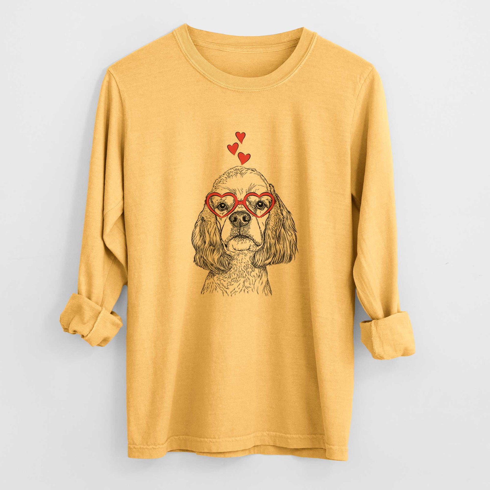 Valentine Oakley the American Cocker Spaniel - Heavyweight 100% Cotton Long Sleeve