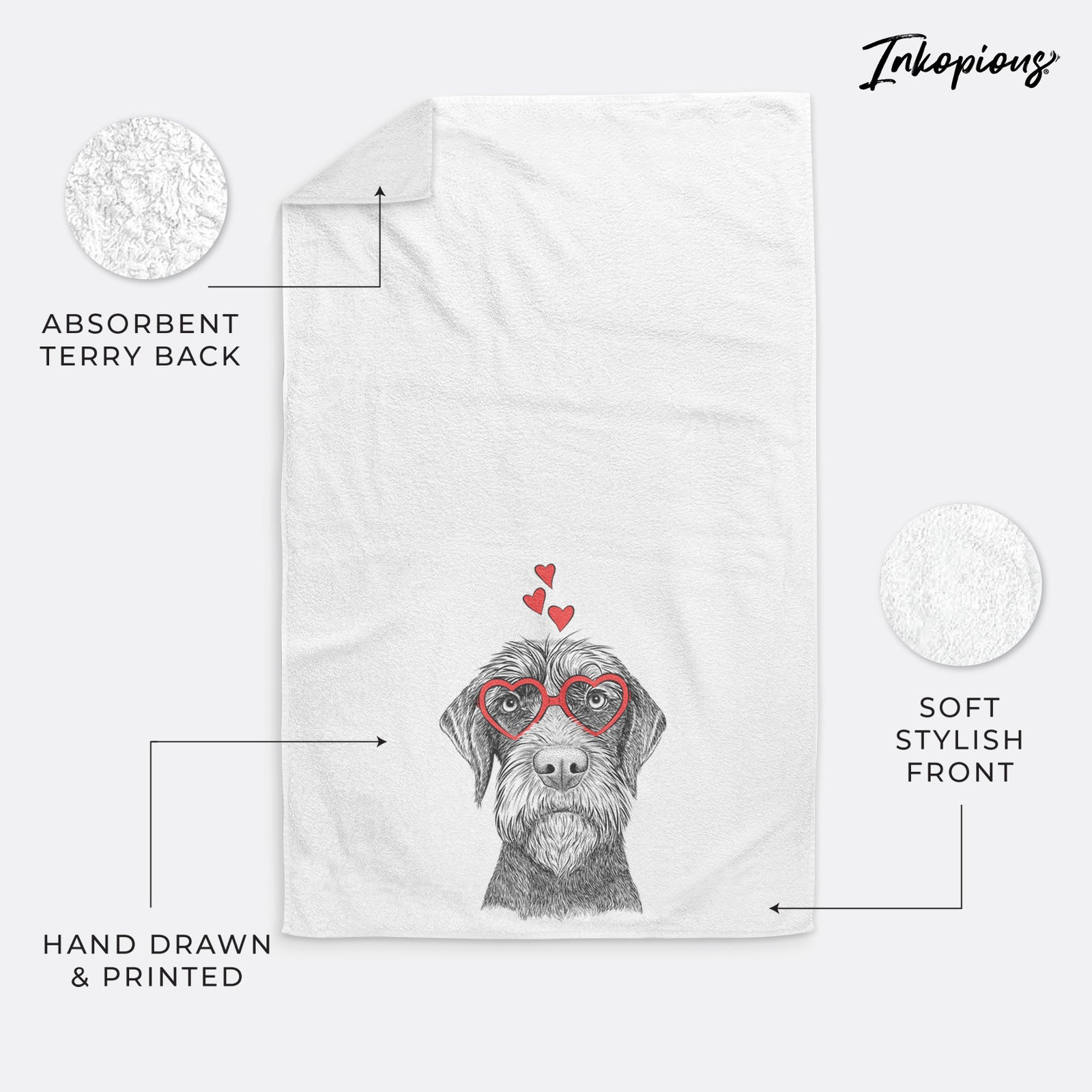 Oakley the Pudelpointer Decorative Hand Towel