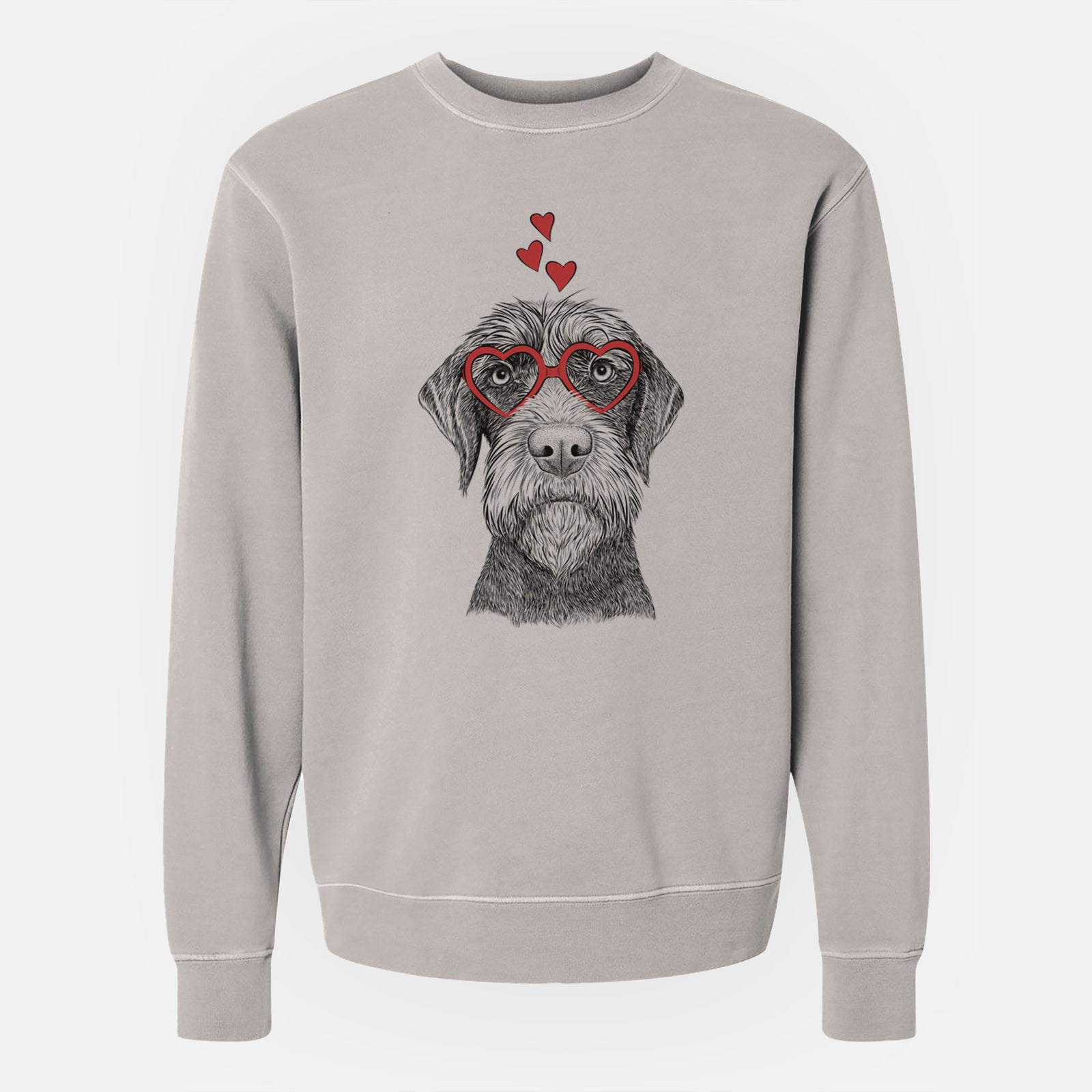 Valentine Oakley the Pudelpointer - Unisex Pigment Dyed Crew Sweatshirt