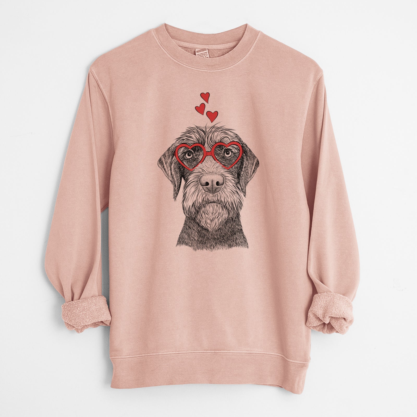 Valentine Oakley the Pudelpointer - Unisex Pigment Dyed Crew Sweatshirt
