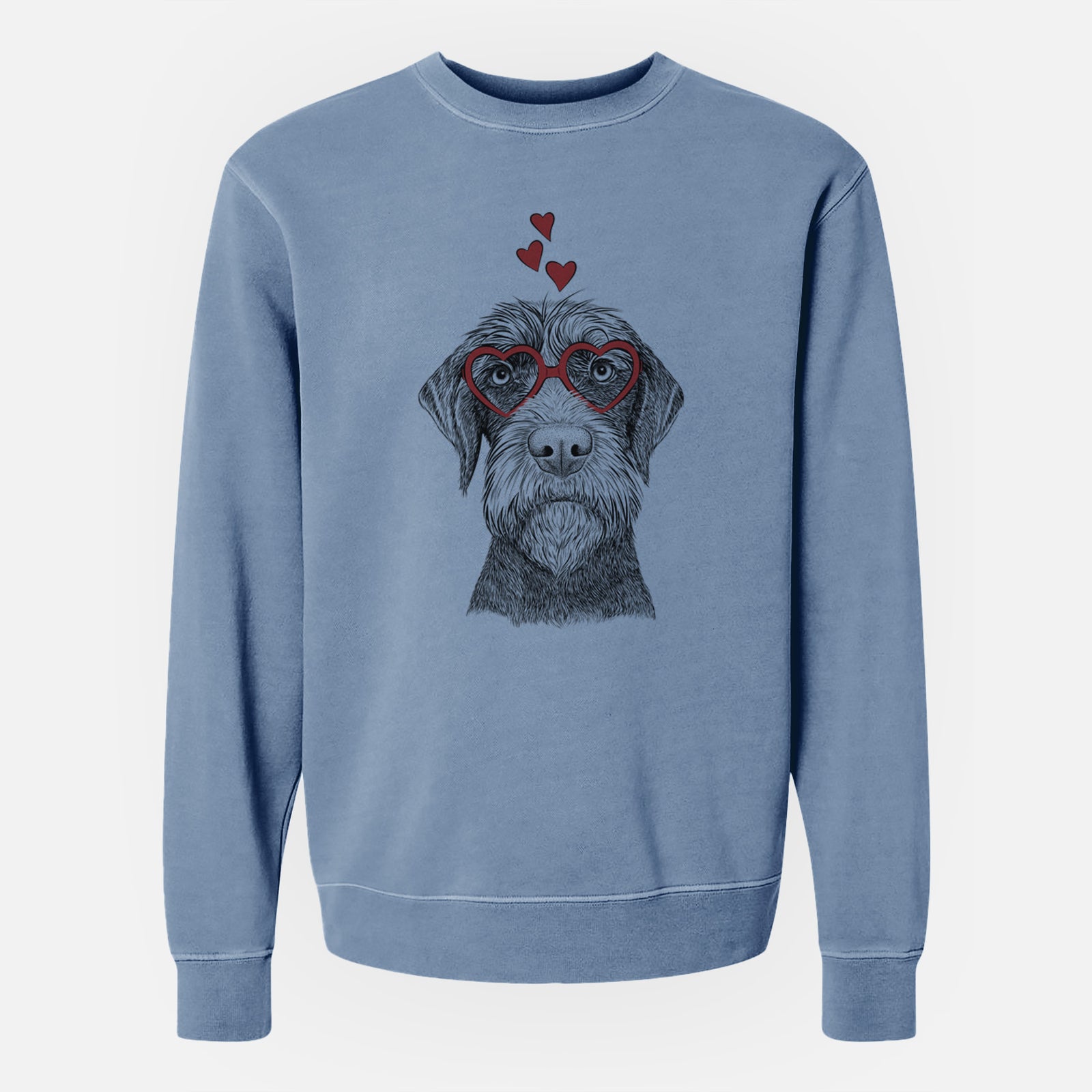 Valentine Oakley the Pudelpointer - Unisex Pigment Dyed Crew Sweatshirt