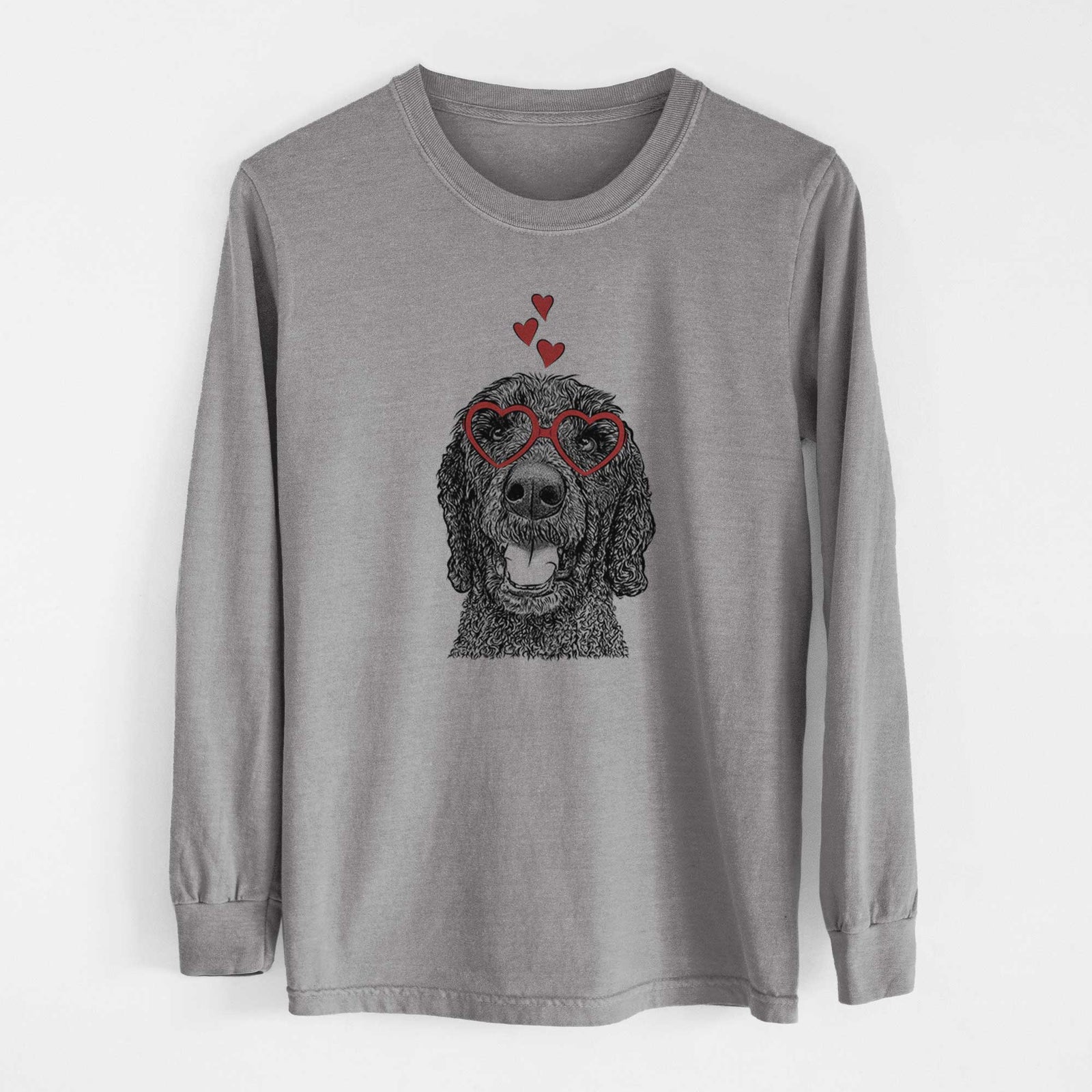 Valentine Obi James the Goldendoodle - Heavyweight 100% Cotton Long Sleeve