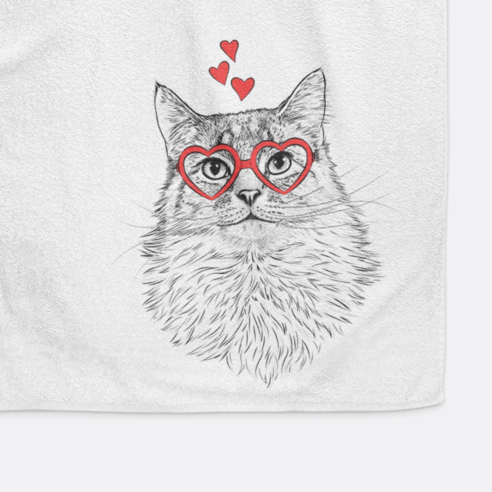 Olive the Cat Decorative Hand Towel
