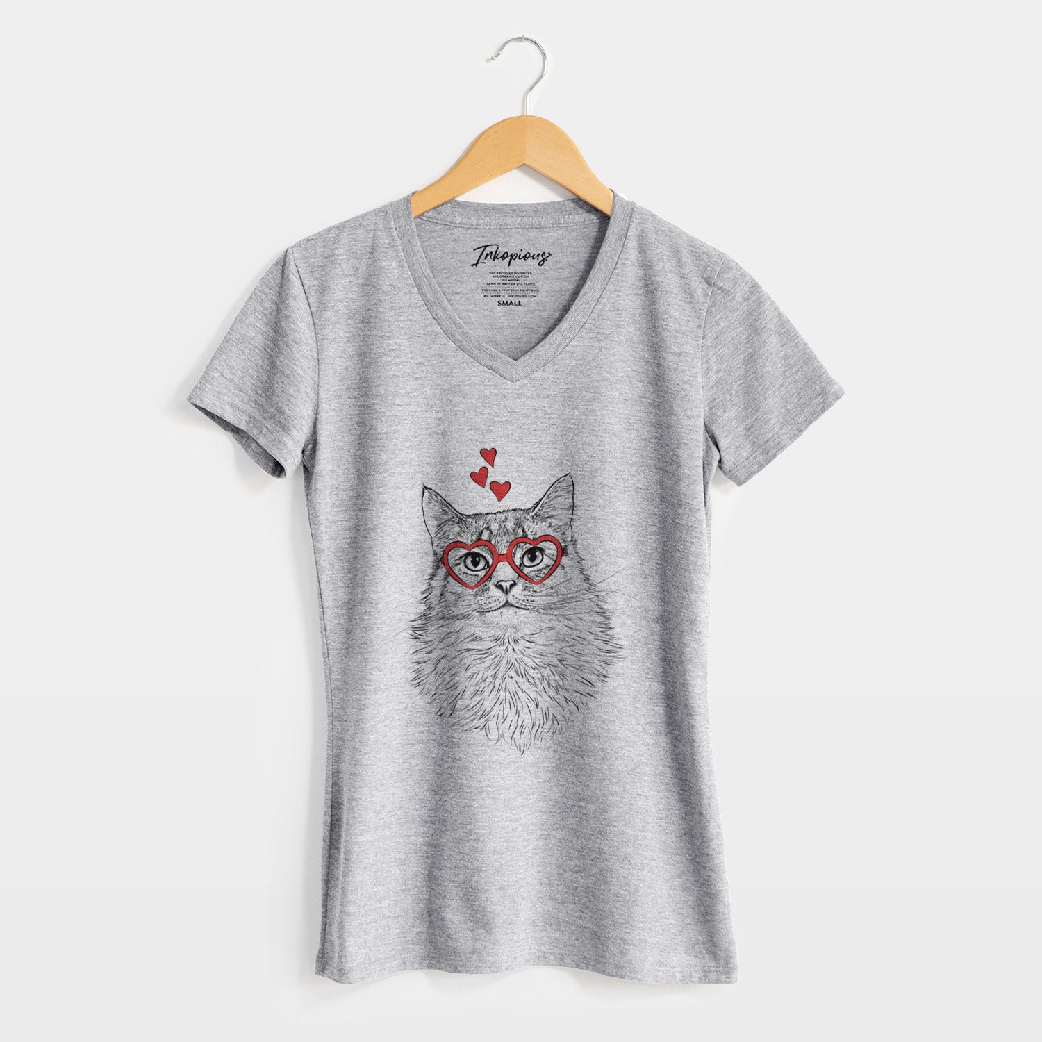 Valentine Olive the Cat - Women's Perfect V-neck Shirt