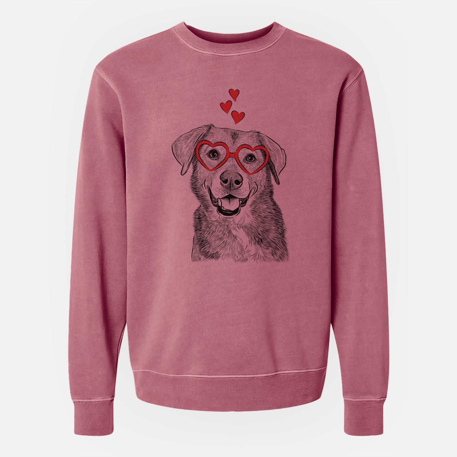 Valentine Oliver the Mixed Breed - Unisex Pigment Dyed Crew Sweatshirt