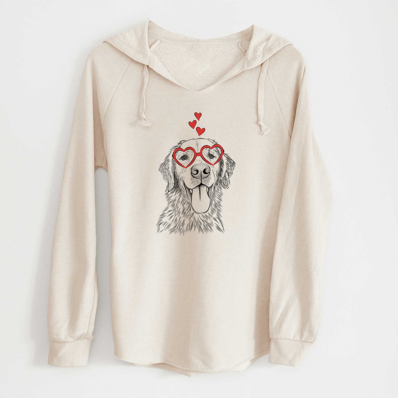 Valentine Oliver Tredup the Golden Retriever - Cali Wave Hooded Sweatshirt