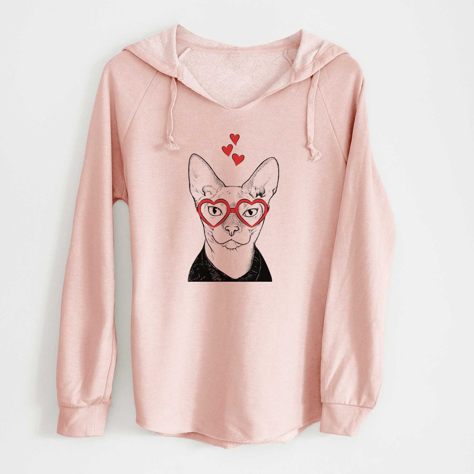 Valentine Oliver Watson the Sphynx Cat - Cali Wave Hooded Sweatshirt