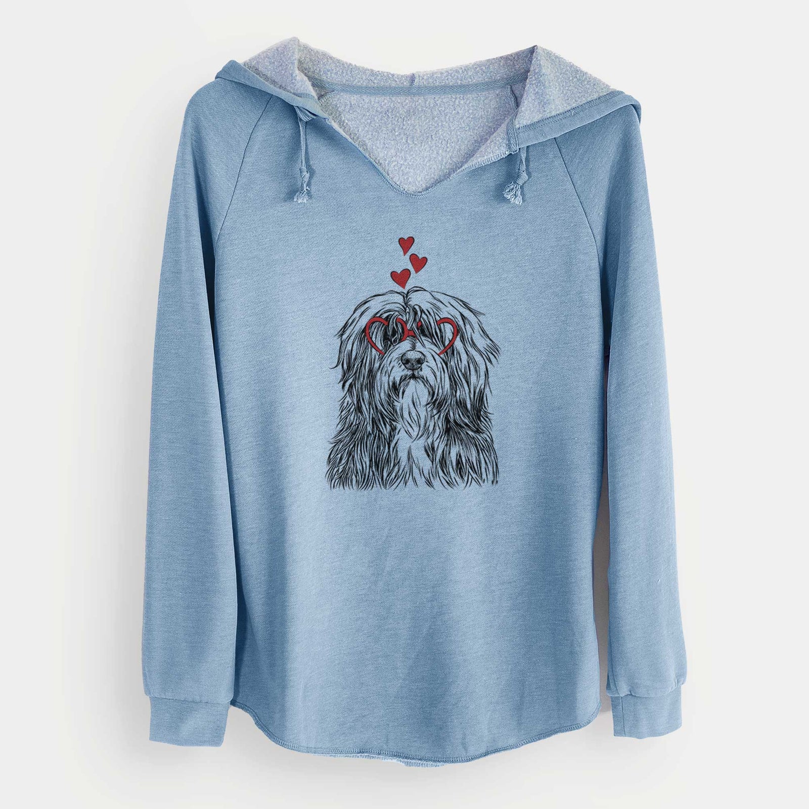 Valentine Otto the Polish Lowland Sheepdog - Cali Wave Hooded Sweatshirt