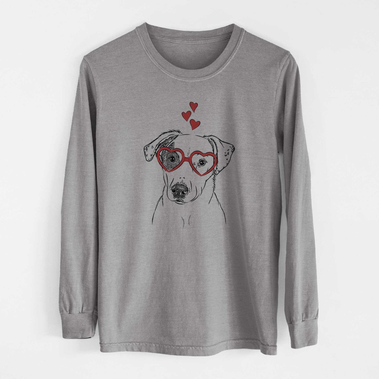 Valentine P-Pie the Mixed Breed - Heavyweight 100% Cotton Long Sleeve