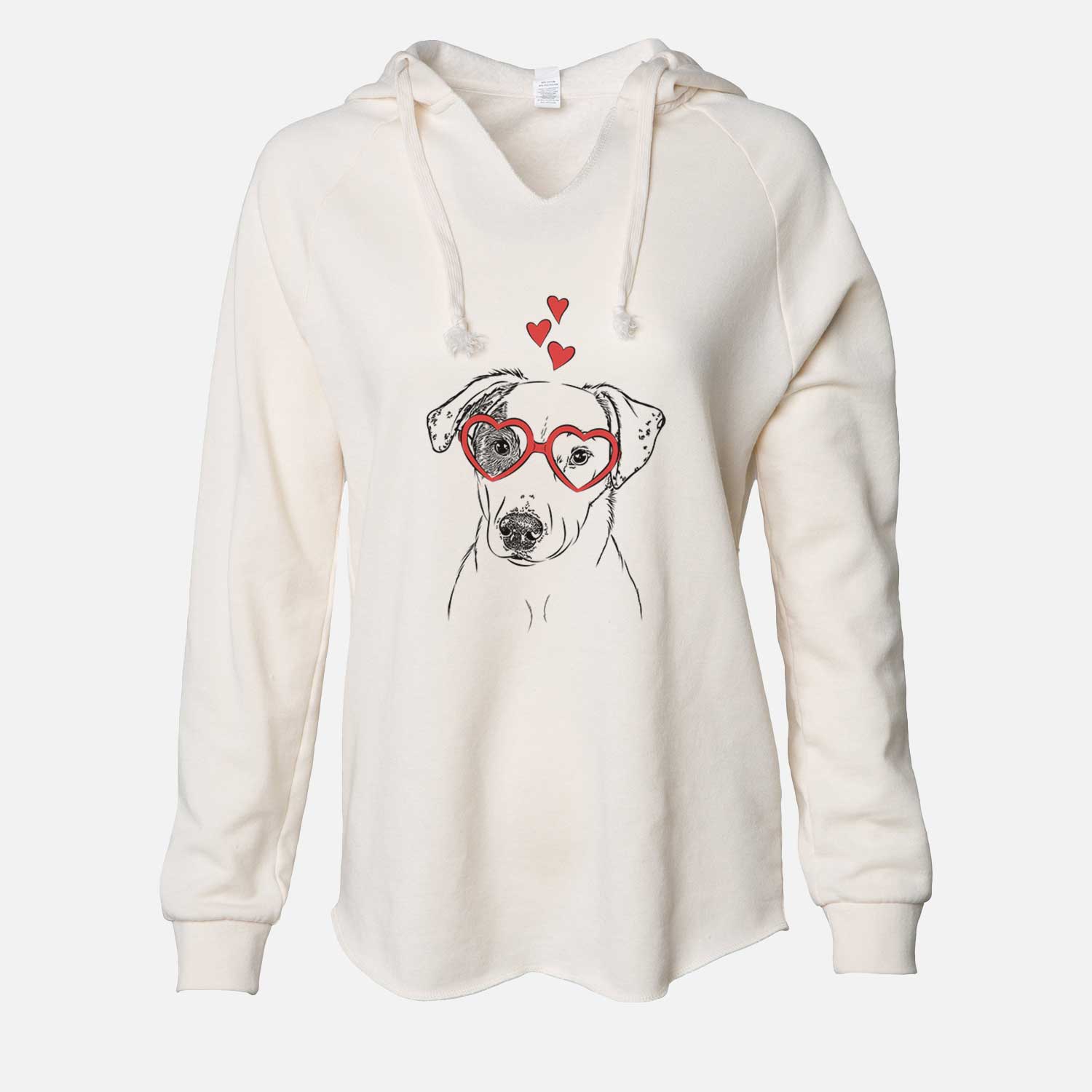 Valentine P Pie the Mixed Breed - Cali Wave Hooded Sweatshirt
