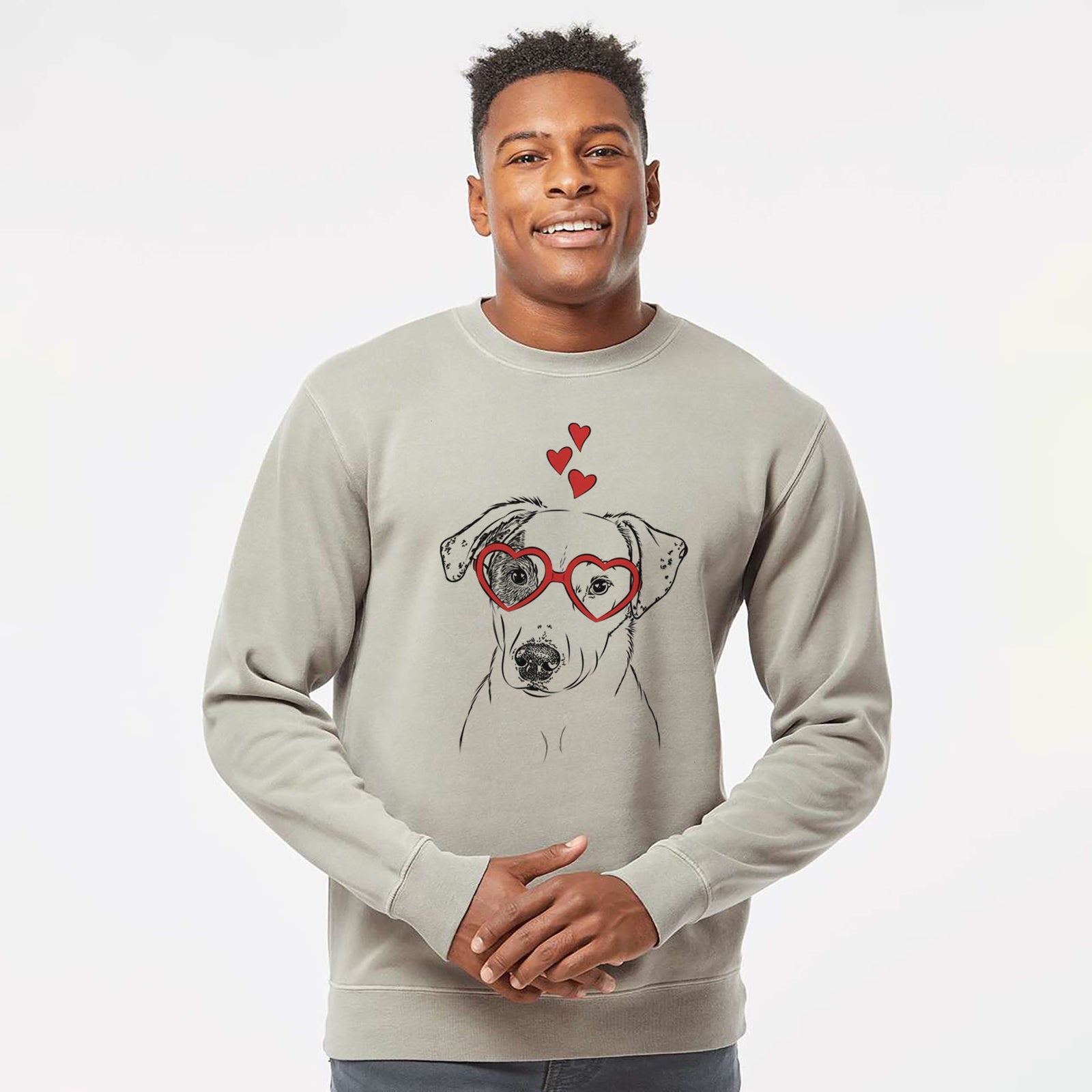 Valentine P Pie the Mixed Breed - Unisex Pigment Dyed Crew Sweatshirt