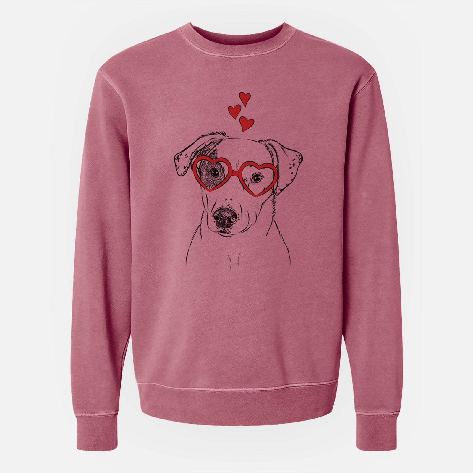 Valentine P Pie the Mixed Breed - Unisex Pigment Dyed Crew Sweatshirt