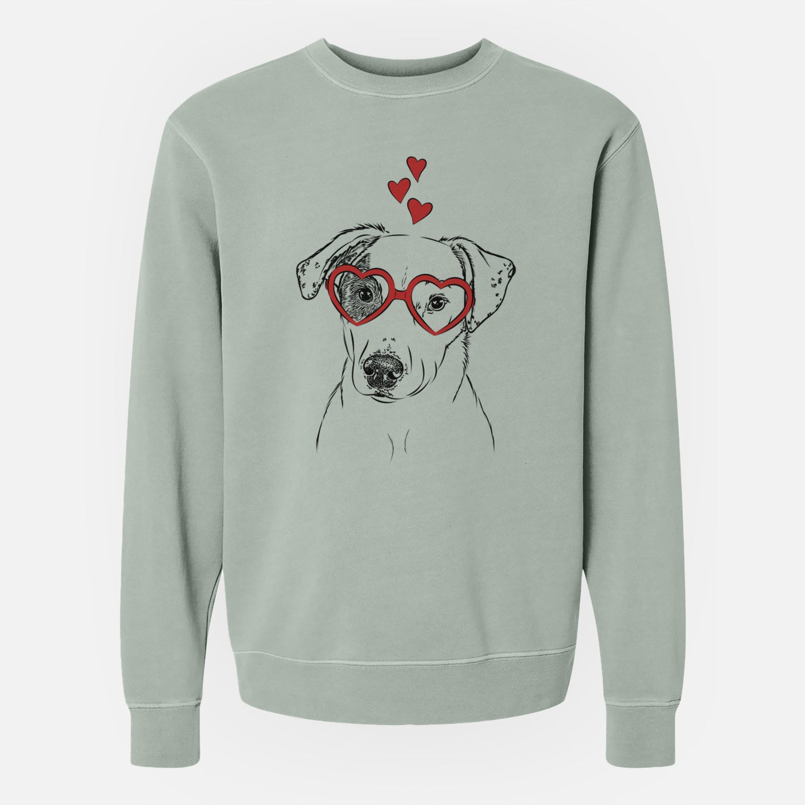 Valentine P Pie the Mixed Breed - Unisex Pigment Dyed Crew Sweatshirt