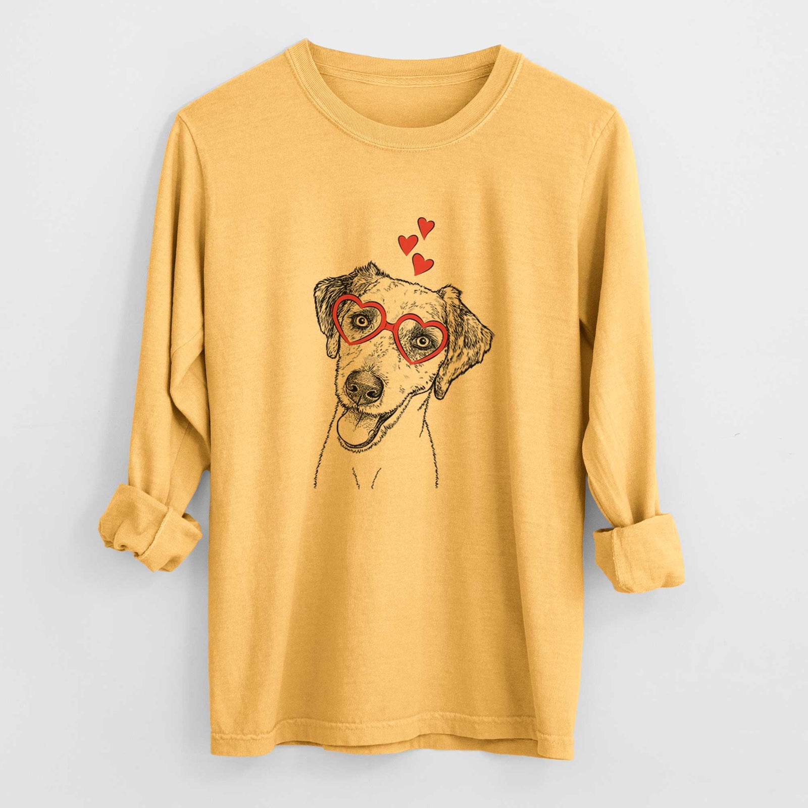 Valentine Palm Palm the Aussiedoodle - Heavyweight 100% Cotton Long Sleeve