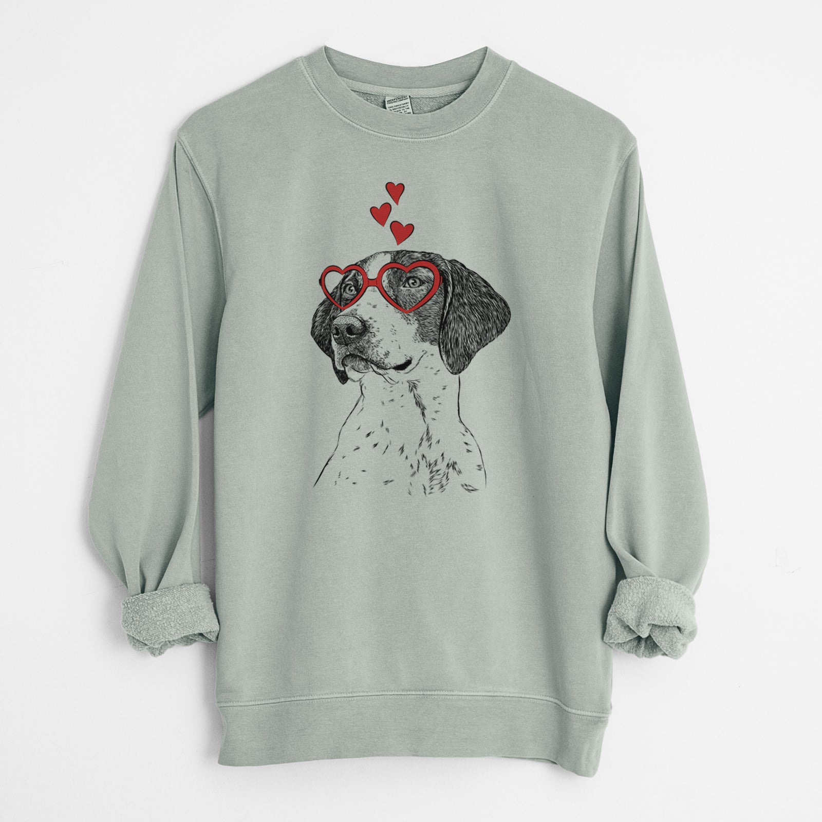 Valentine Payton the Mixed Breed - Unisex Pigment Dyed Crew Sweatshirt