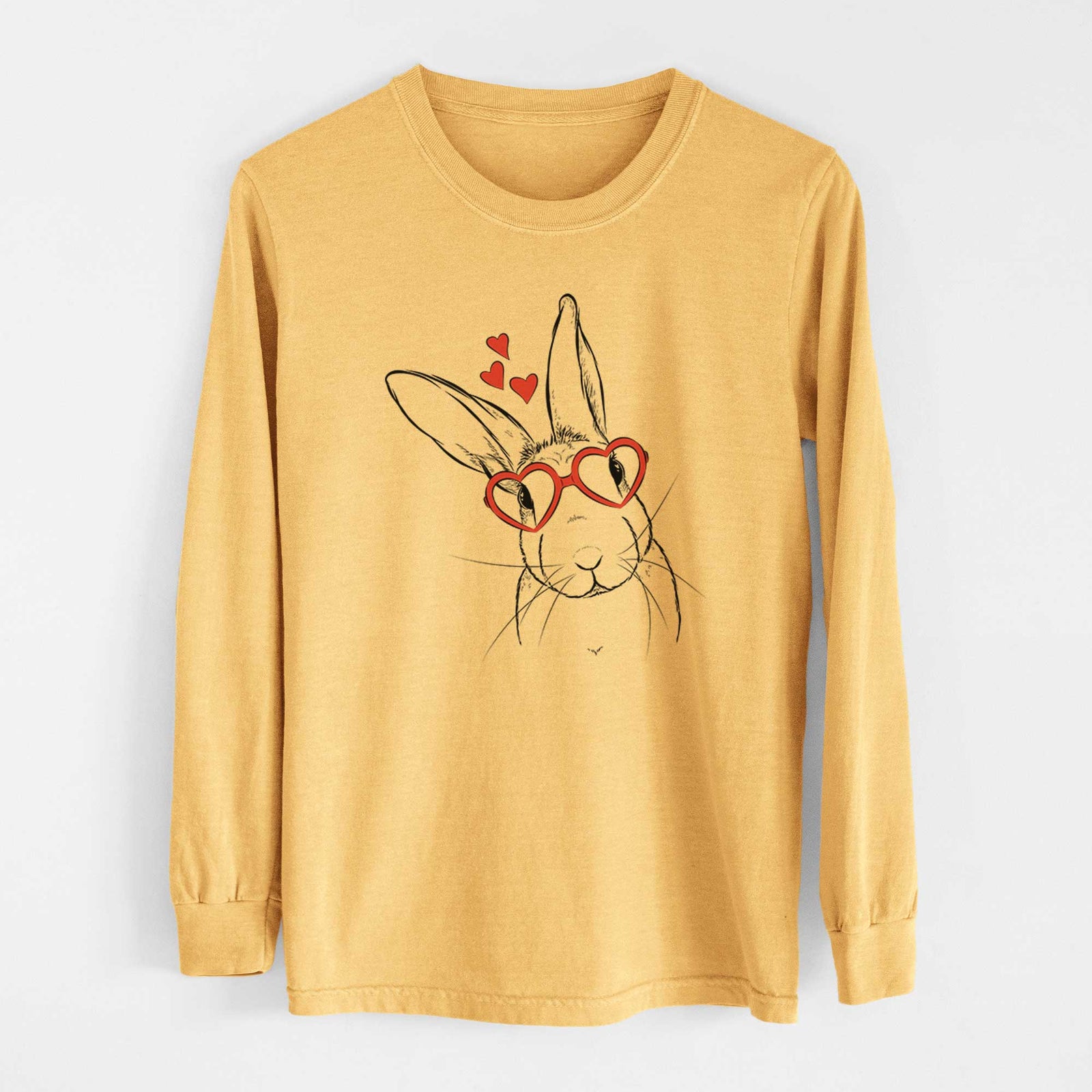 Valentine Penny the Belgian Hare - Heavyweight 100% Cotton Long Sleeve