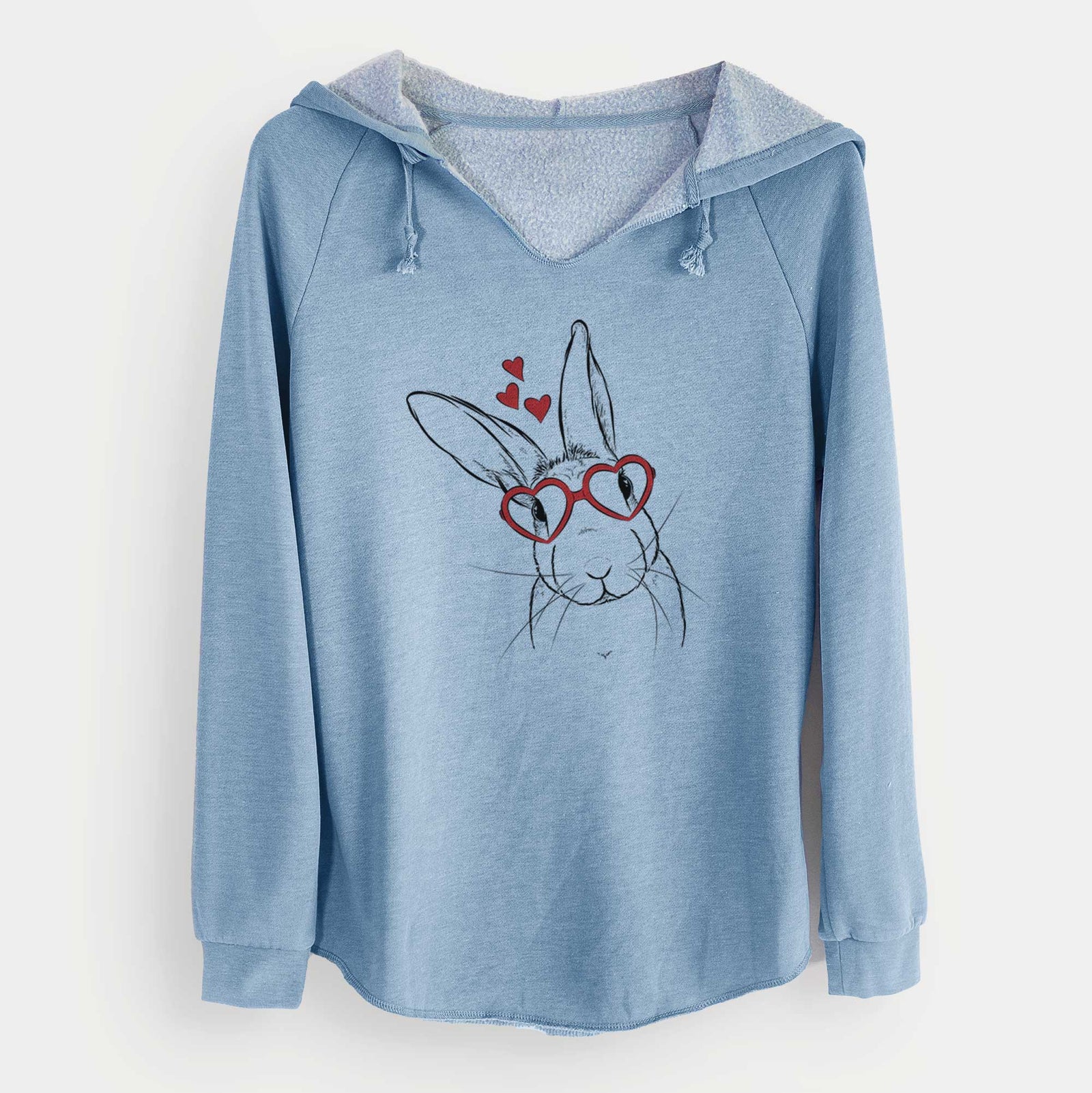 Valentine Penny the Belgian Hare - Cali Wave Hooded Sweatshirt