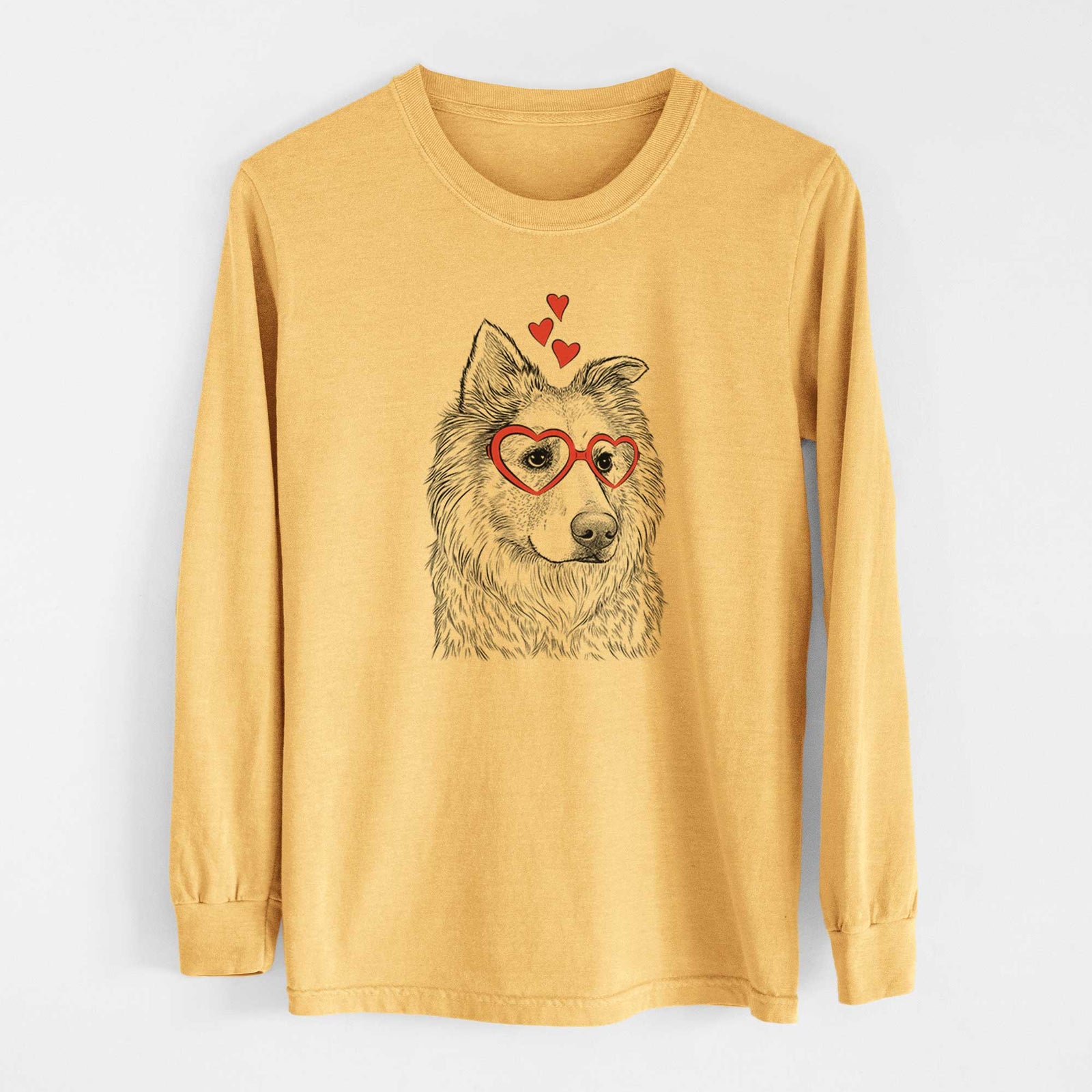 Valentine Penny the Chow Mix - Heavyweight 100% Cotton Long Sleeve