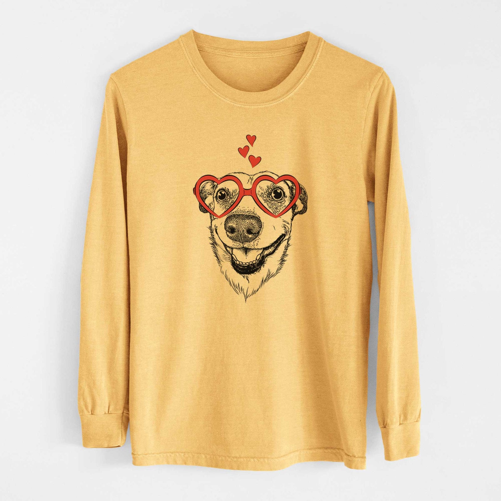 Valentine Petrah the Staffy Mix - Heavyweight 100% Cotton Long Sleeve