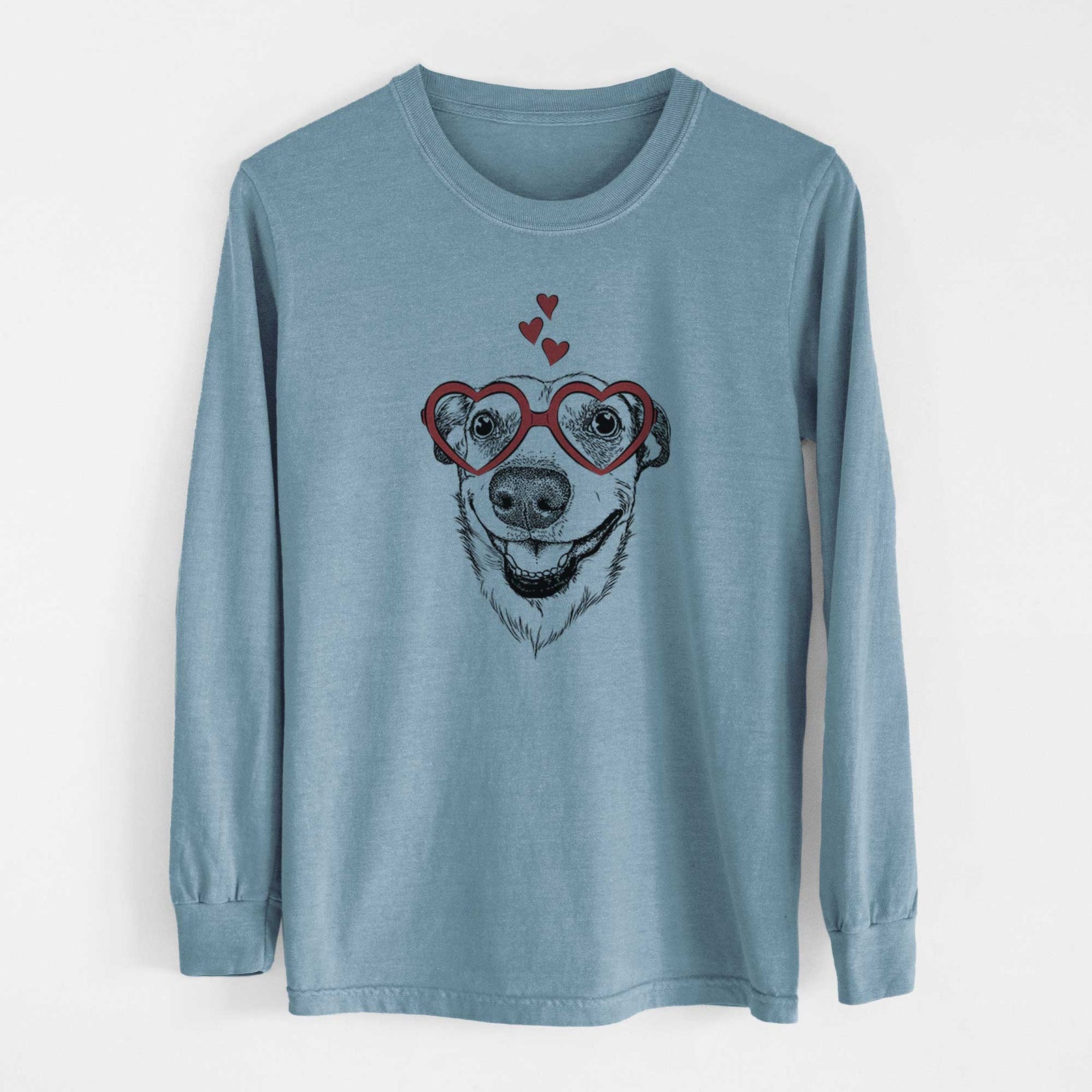 Valentine Petrah the Staffy Mix - Heavyweight 100% Cotton Long Sleeve