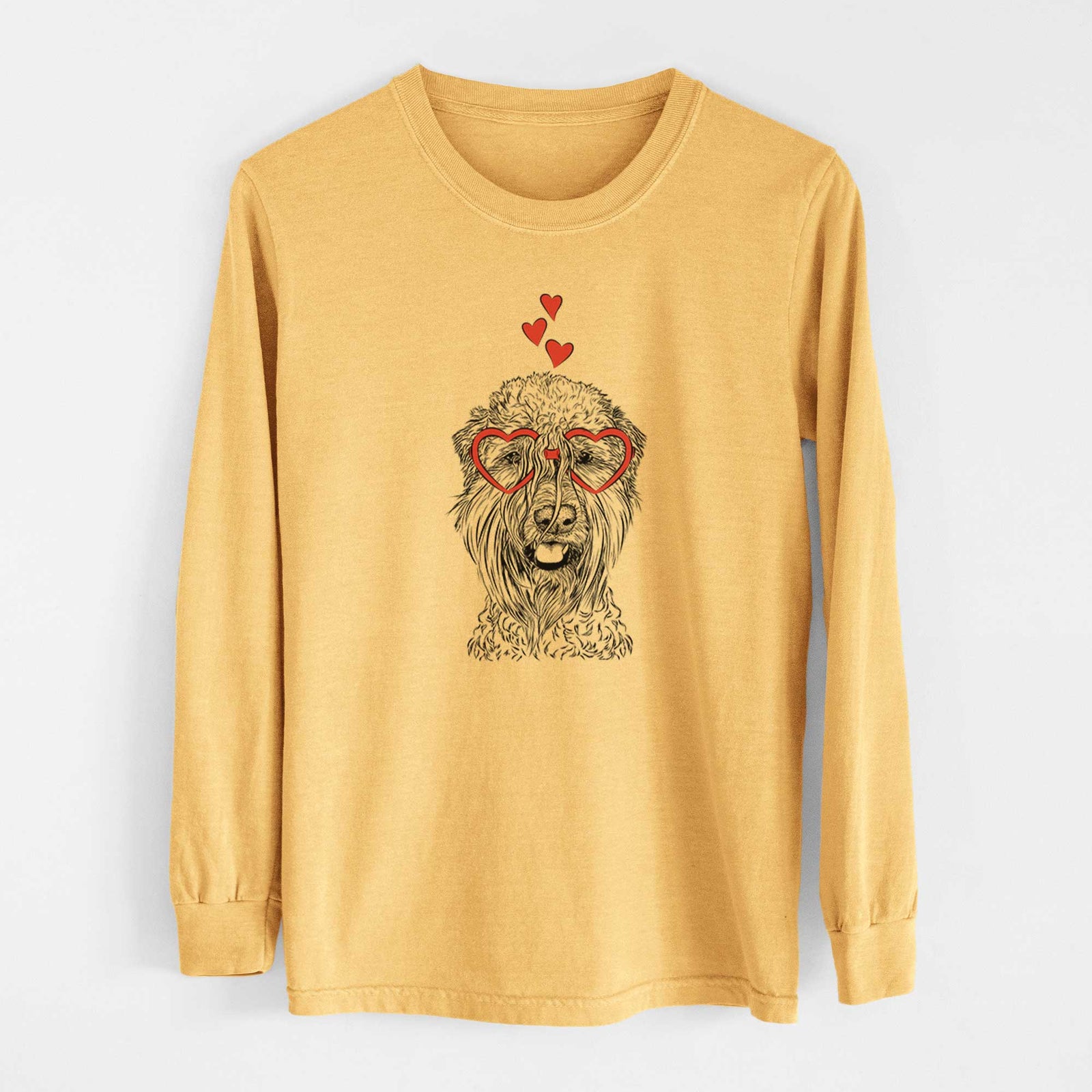 Valentine Pierre the Soft Coated Wheaten Terrier - Heavyweight 100% Cotton Long Sleeve