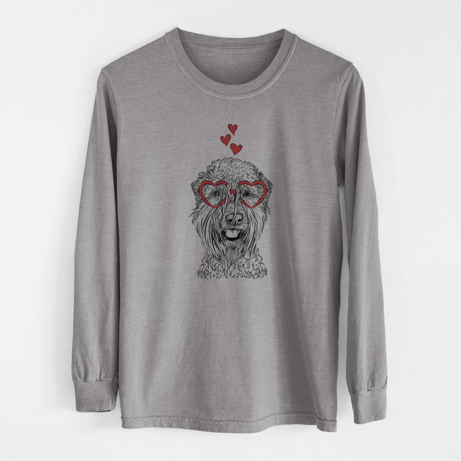Valentine Pierre the Soft Coated Wheaten Terrier - Heavyweight 100% Cotton Long Sleeve