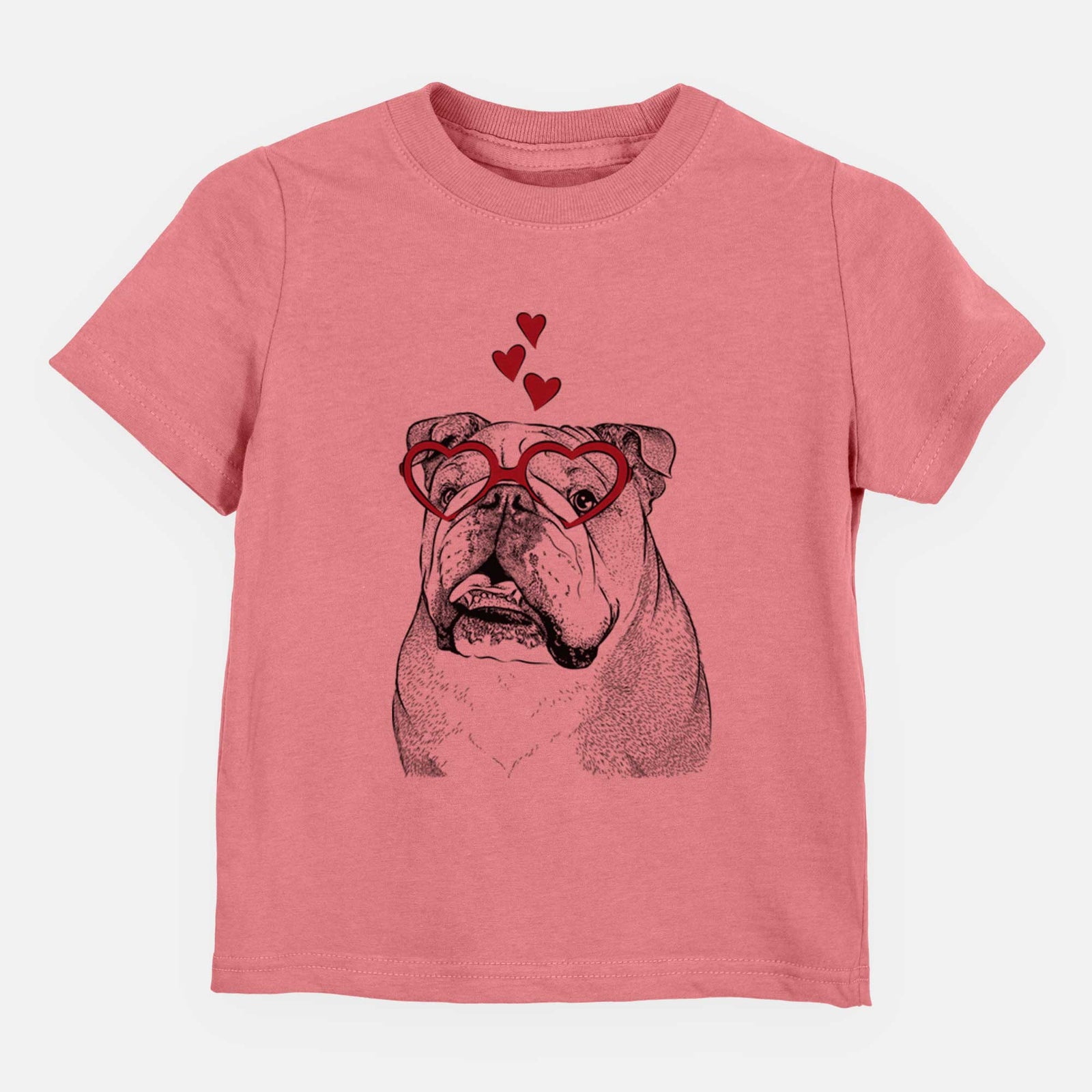 Valentine Piggy the English Bulldog - Kids/Youth/Toddler Shirt