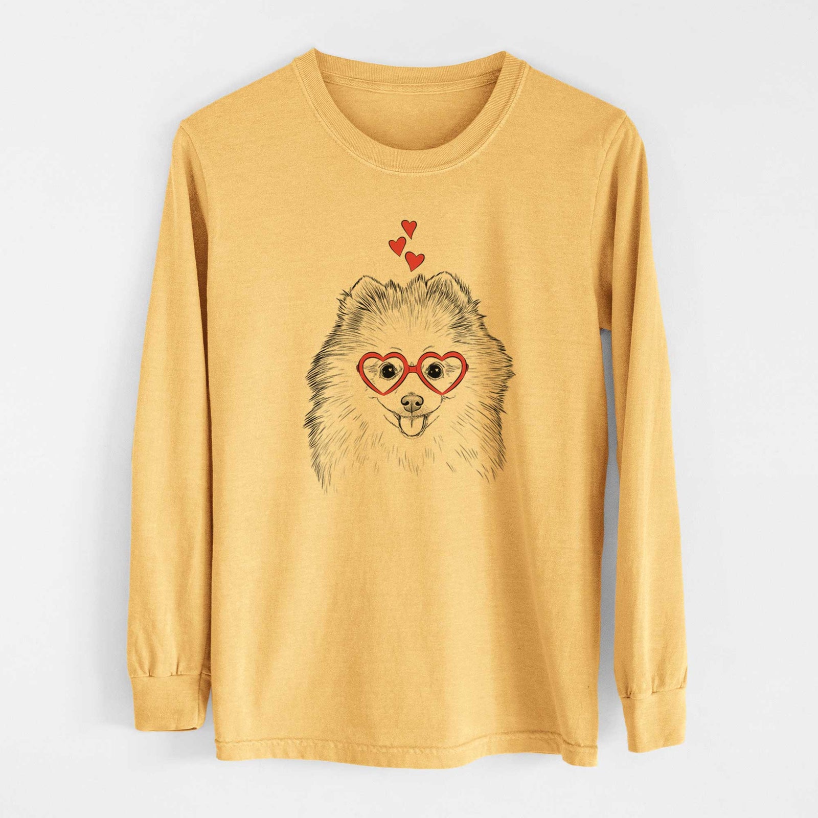 Valentine Piper Jo the Pomeranian - Heavyweight 100% Cotton Long Sleeve