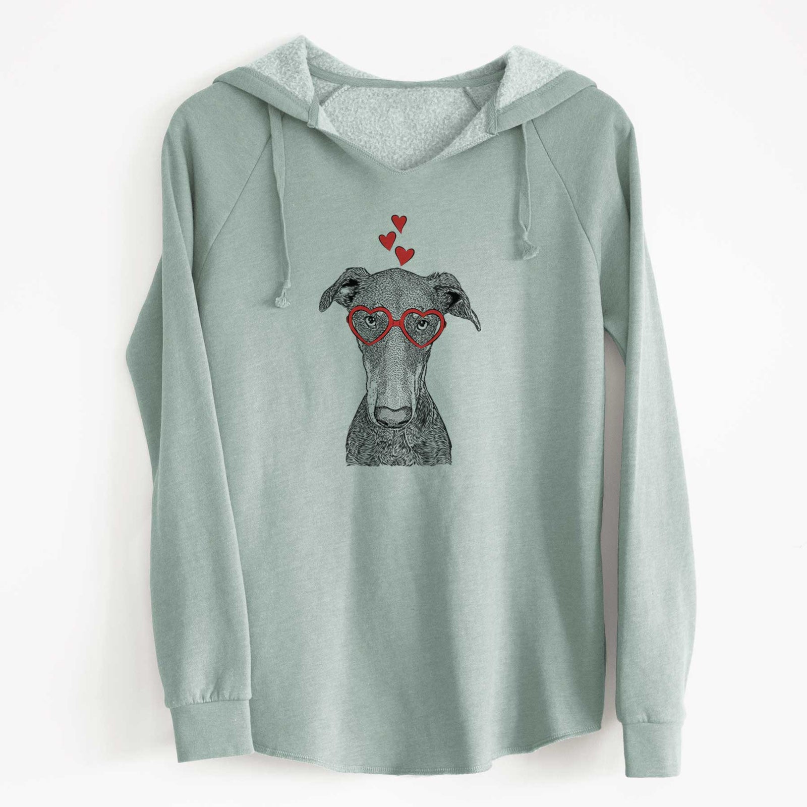 Valentine Princess Fiona the Doberman Pinscher - Cali Wave Hooded Sweatshirt