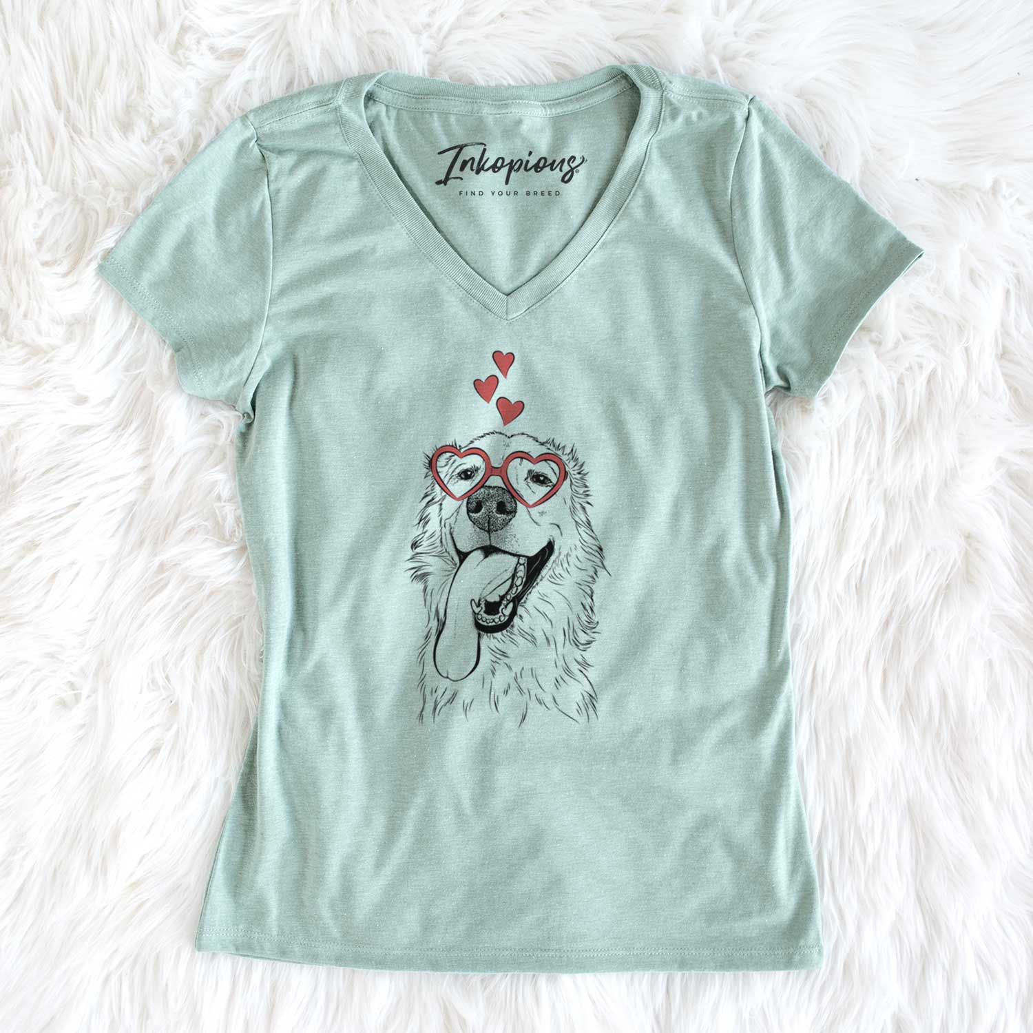 Valentine Ranger the Mixed Breed - Women's V-neck Shirt