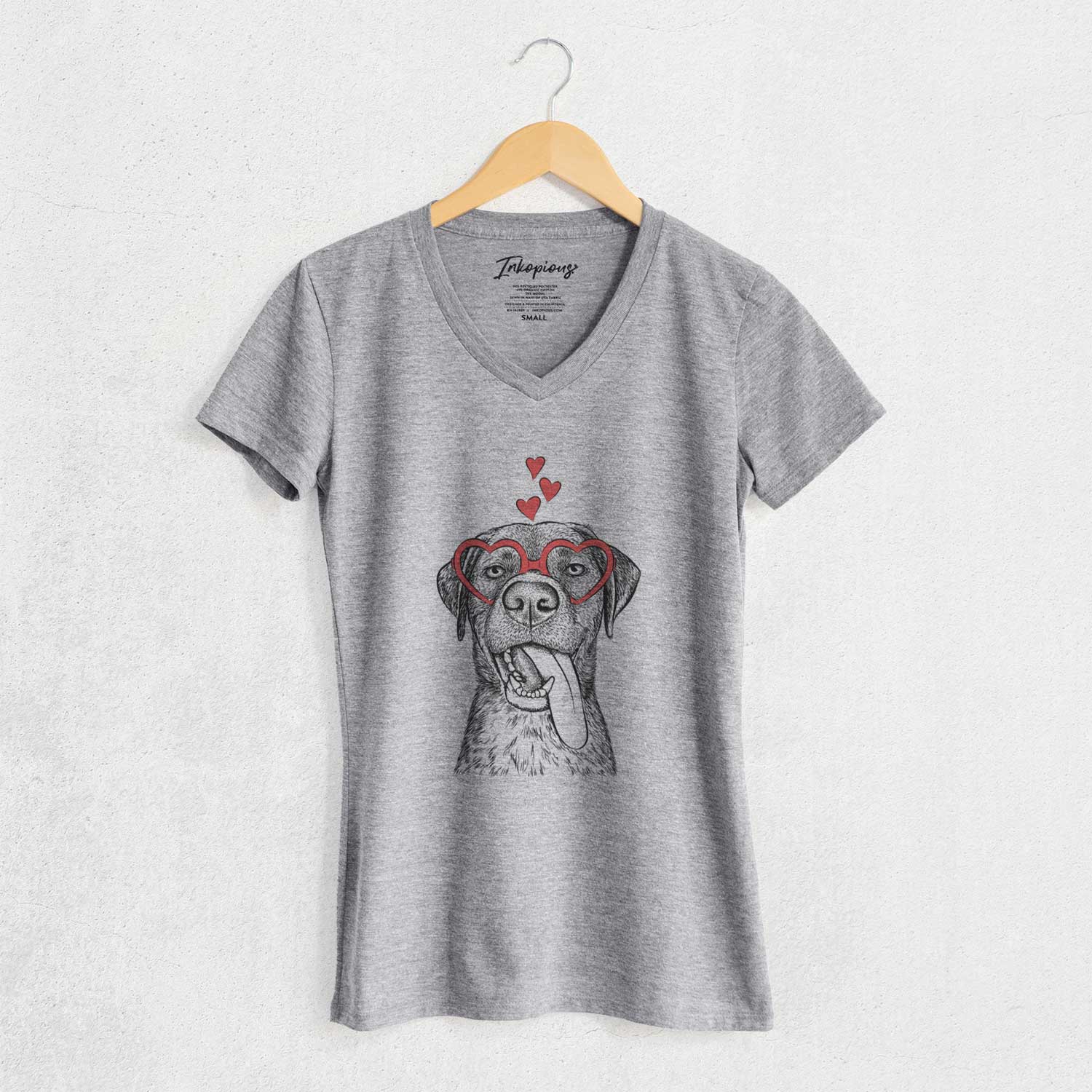 Valentine Reese the Mixed Breed - Women's V-neck Shirt