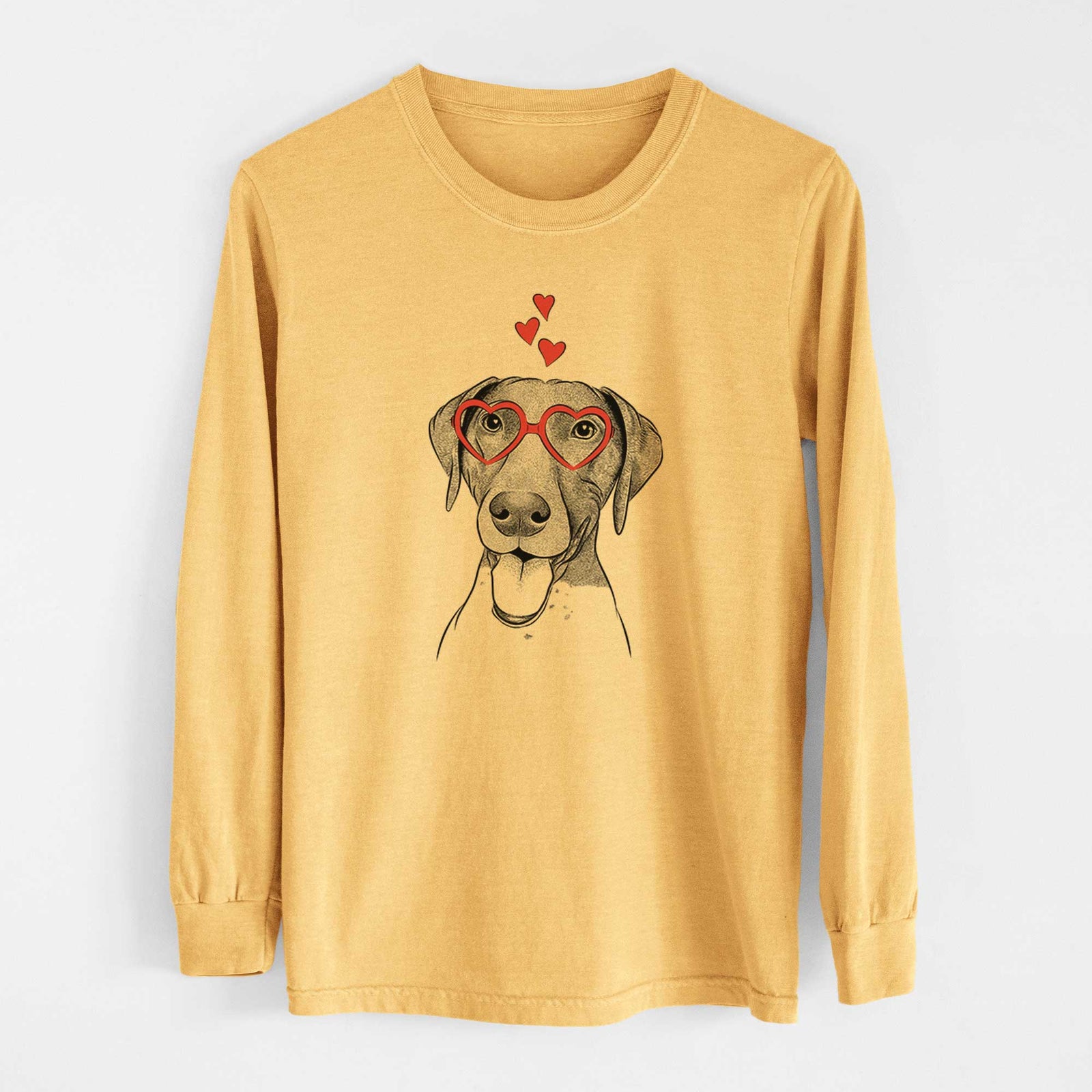 Valentine Remi the German Shorthaired Pointer - Heavyweight 100% Cotton Long Sleeve