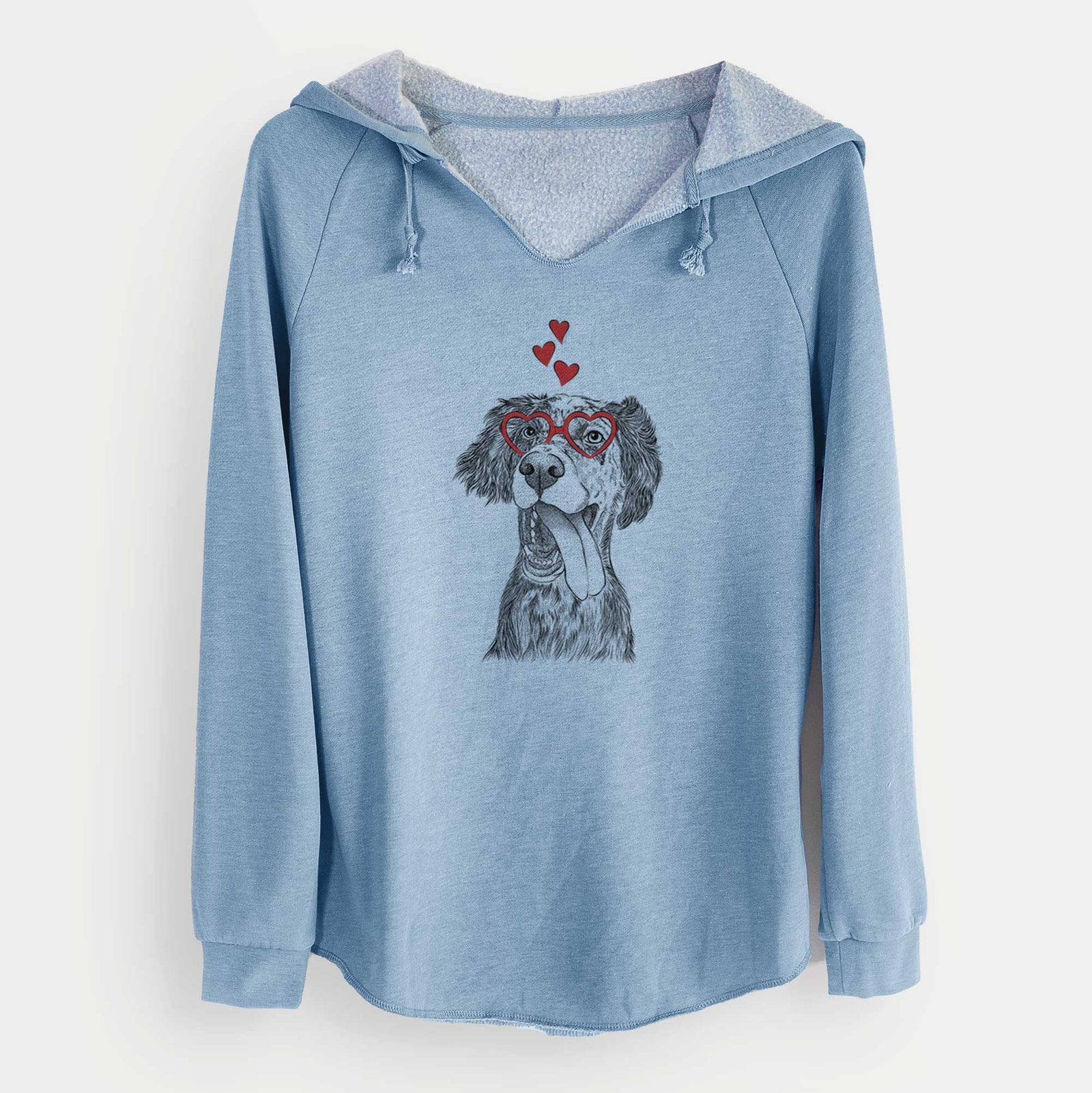 Valentine Renly the English Setter - Cali Wave Hooded Sweatshirt