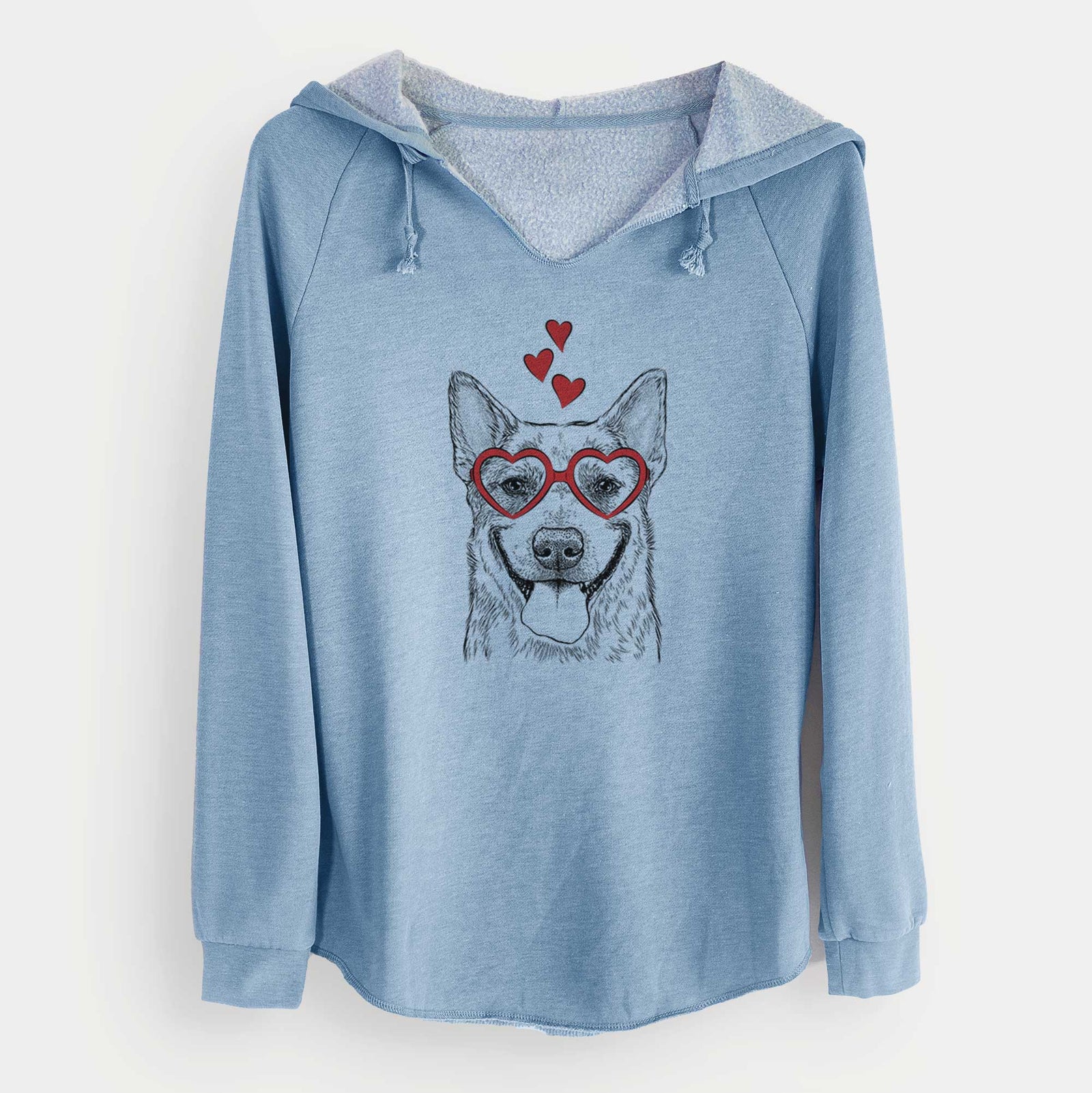Valentine Rio the Australian Cattle Dog - Cali Wave Hooded Sweatshirt