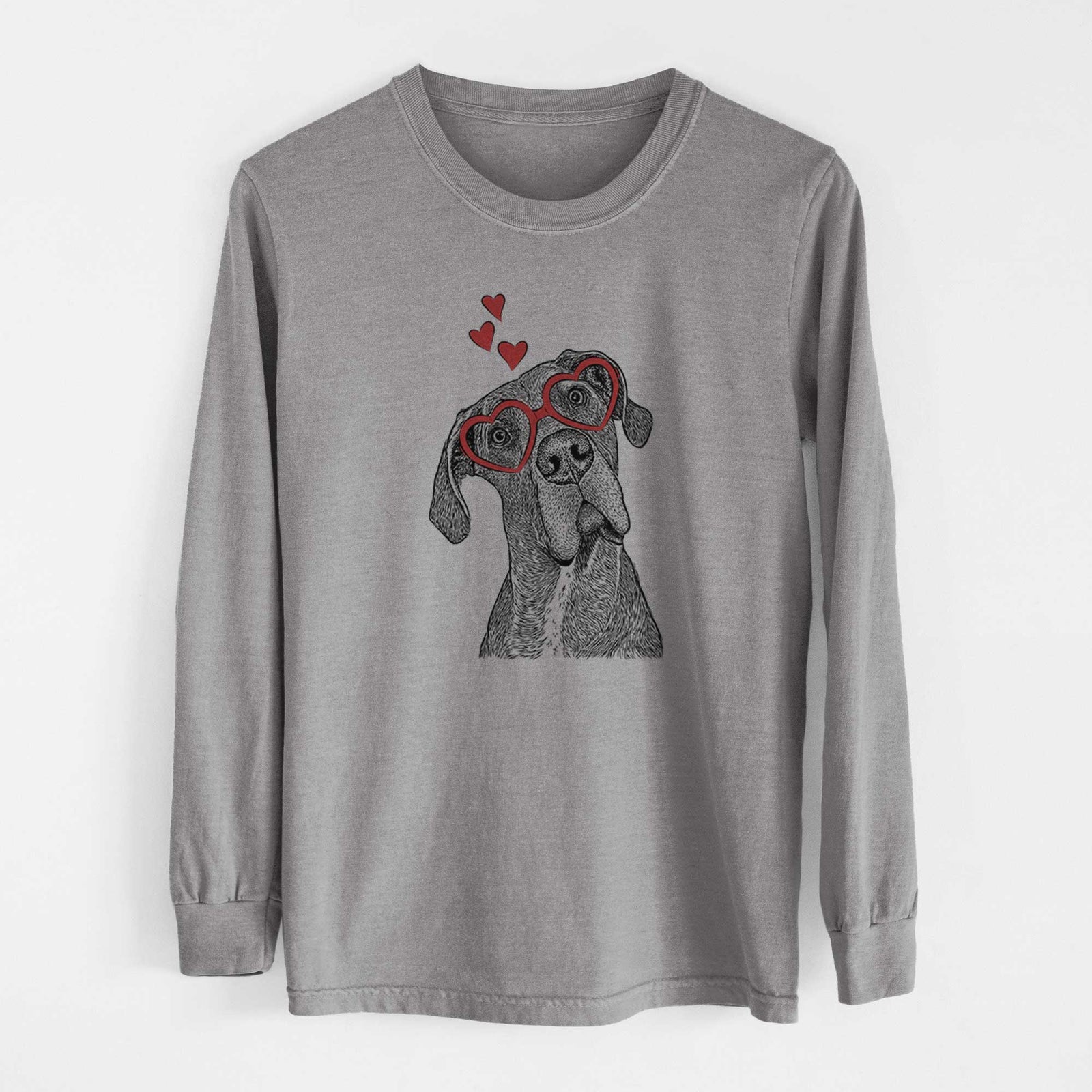 Valentine River the Great Dane - Heavyweight 100% Cotton Long Sleeve