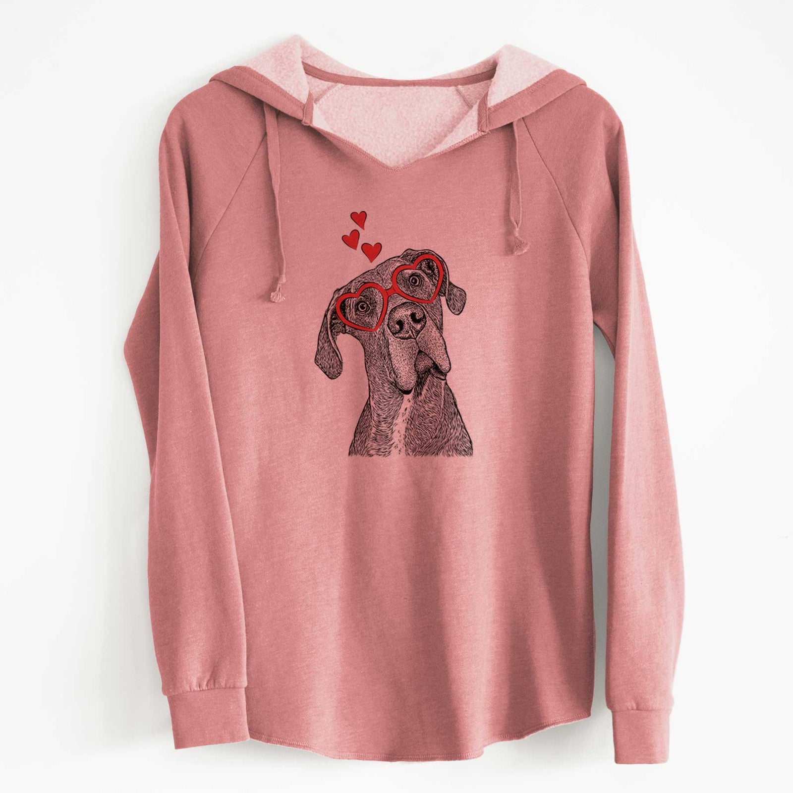 Valentine River the Great Dane - Cali Wave Hooded Sweatshirt