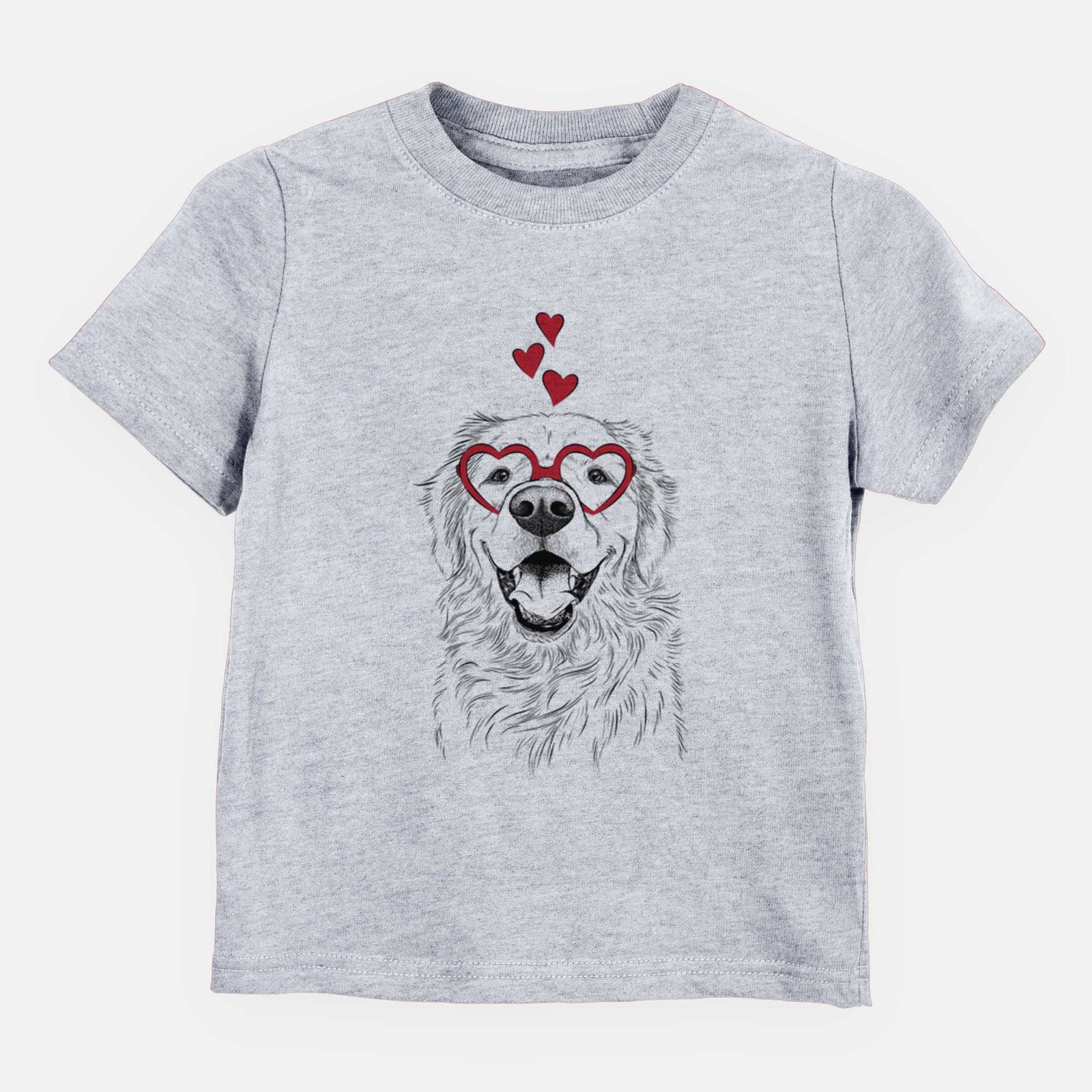 Valentine Roger the Golden Retriever - Kids/Youth/Toddler Shirt