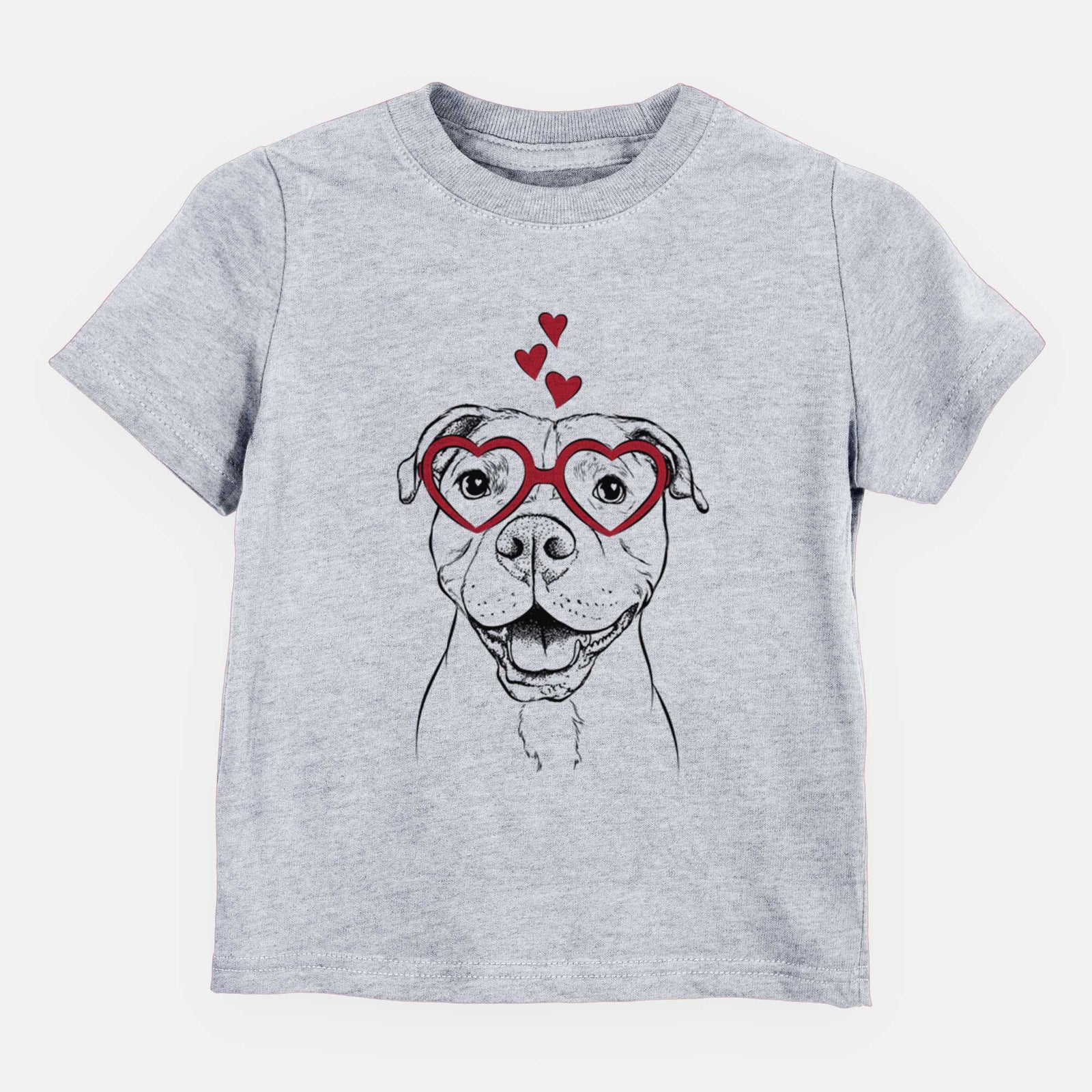 Valentine Roscoe the Pitbull - Kids/Youth/Toddler Shirt
