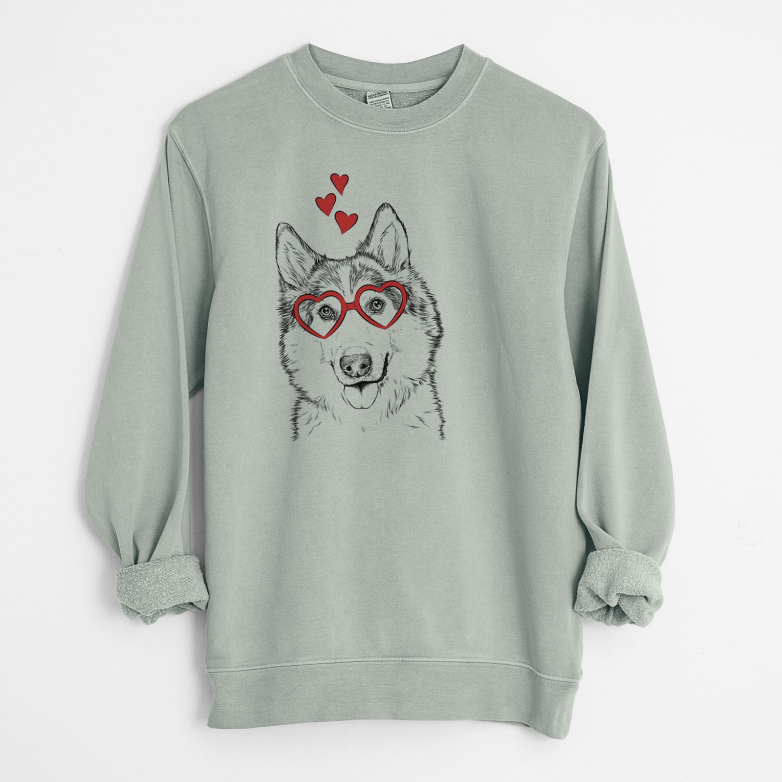 Valentine Roshi the Mixed Breed - Unisex Pigment Dyed Crew Sweatshirt