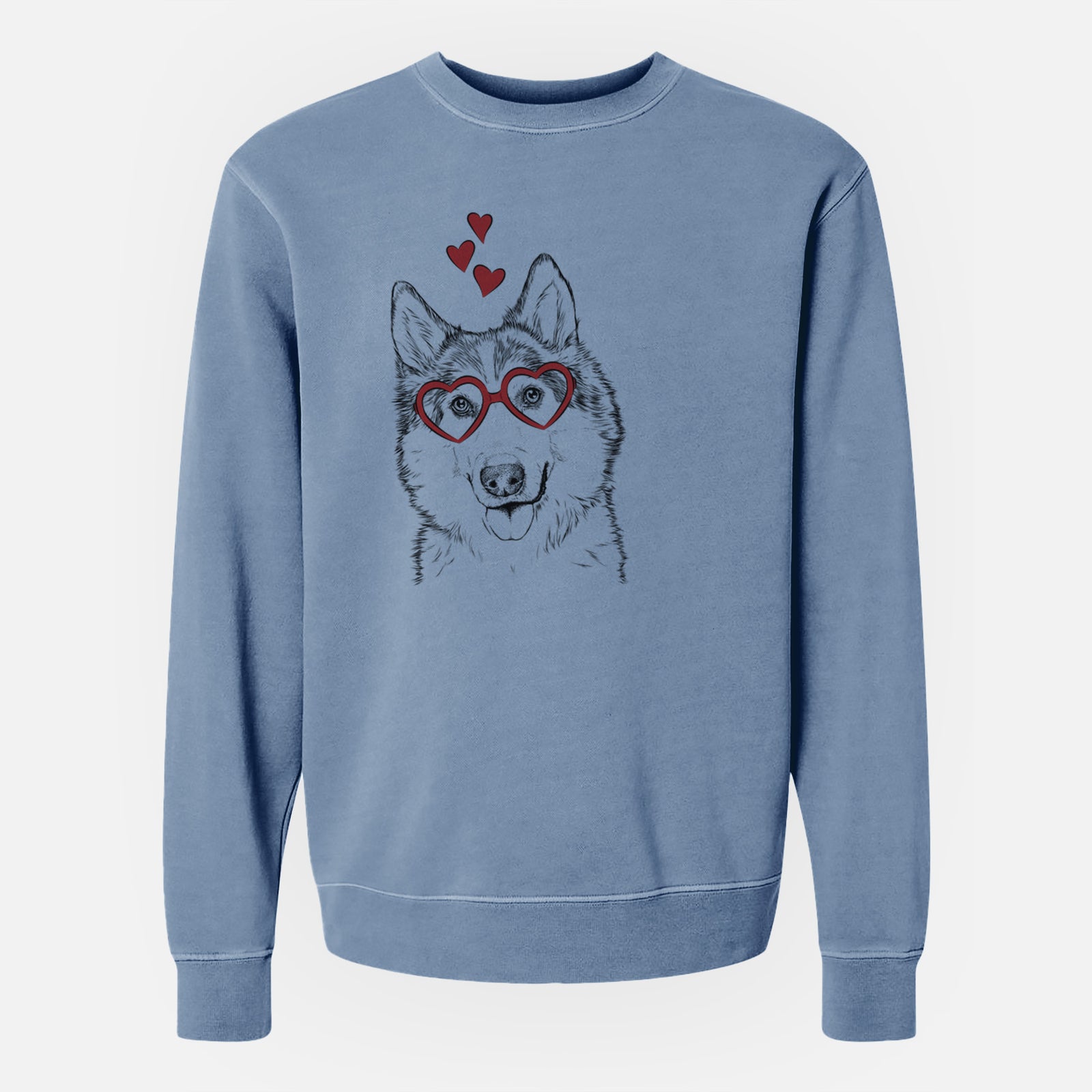 Valentine Roshi the Mixed Breed - Unisex Pigment Dyed Crew Sweatshirt