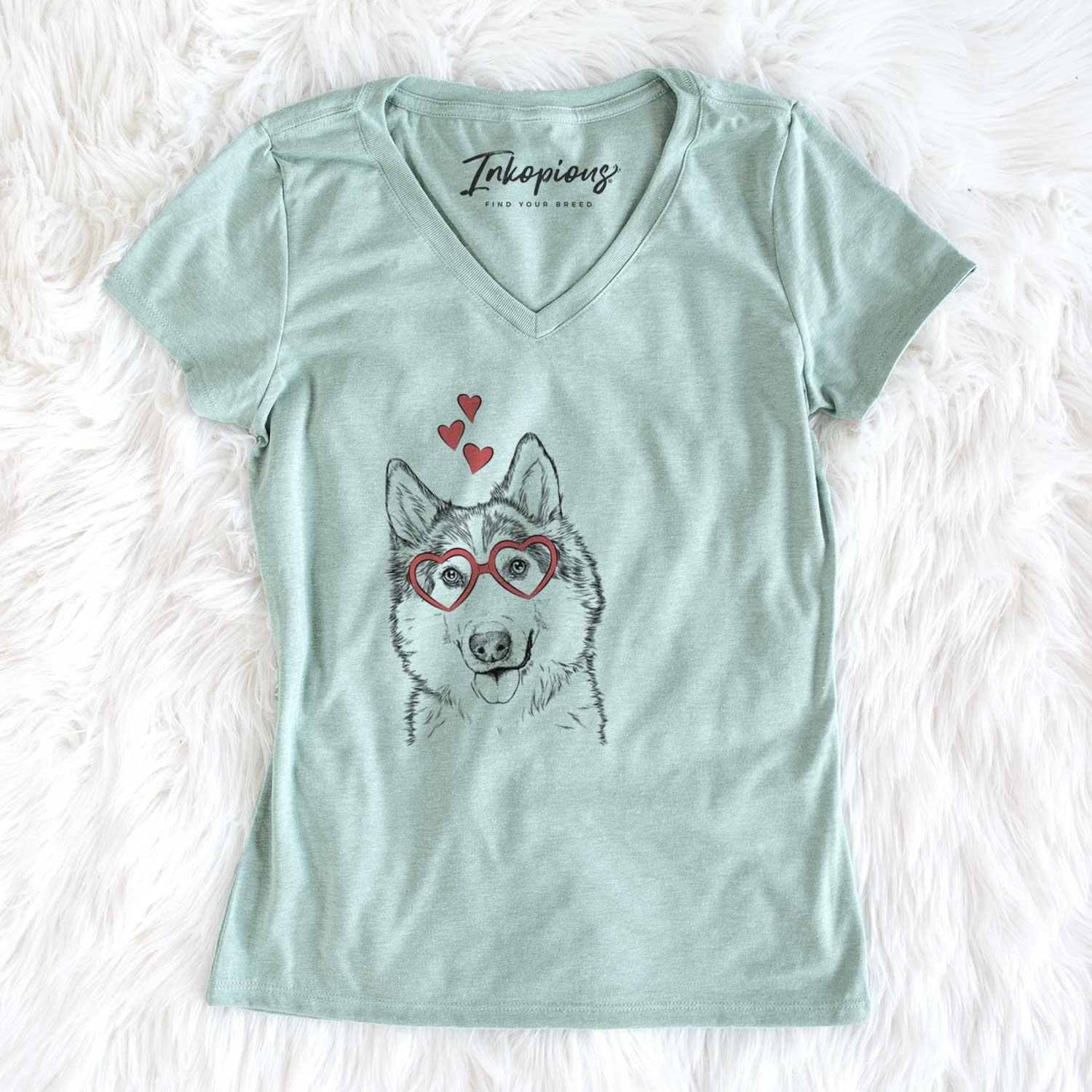 Valentine Roshi the Mixed Breed - Women's V-neck Shirt