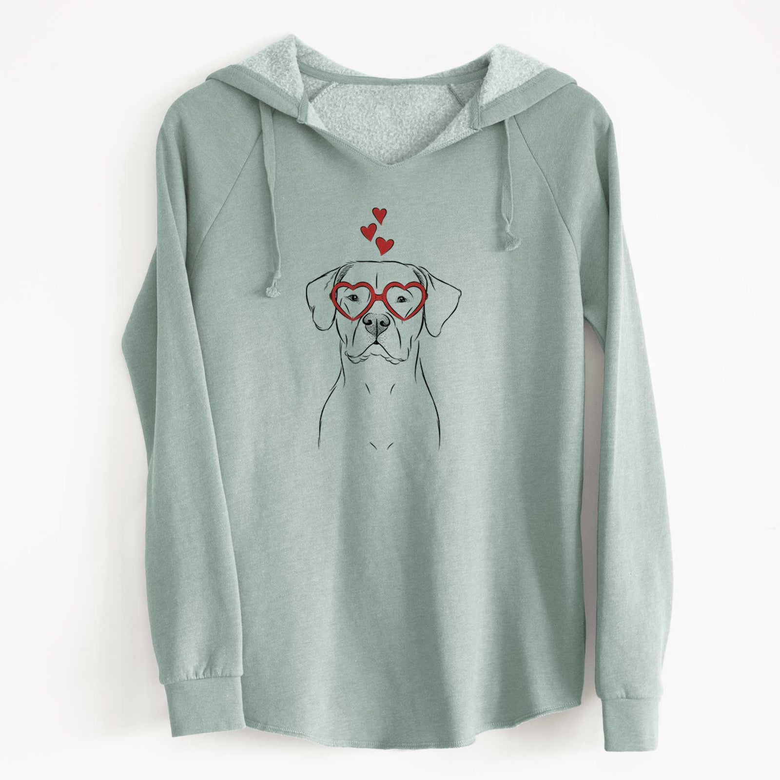 Valentine Rufio the Dogo Argentino - Cali Wave Hooded Sweatshirt