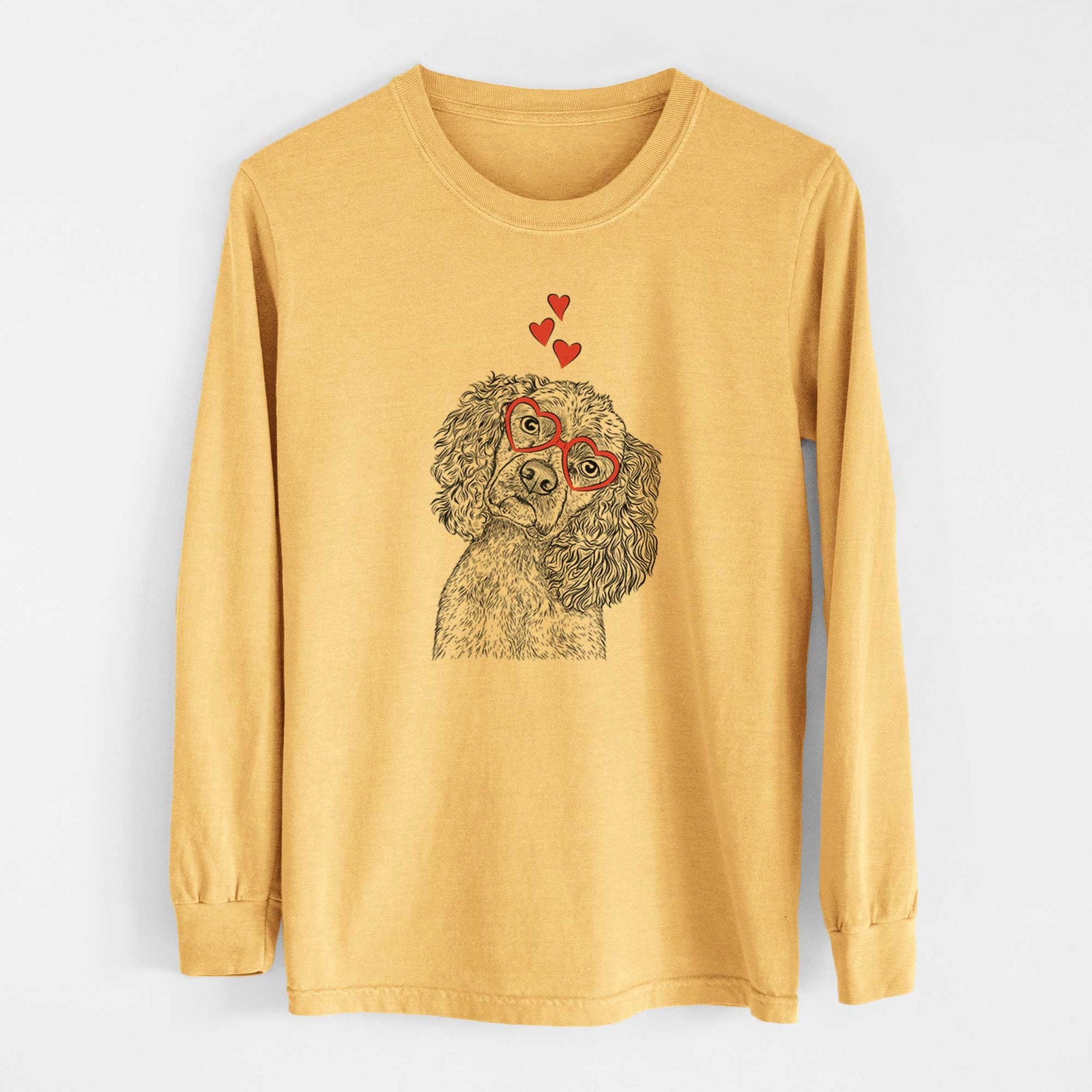 Valentine Sadie the Cocker Spaniel - Heavyweight 100% Cotton Long Sleeve